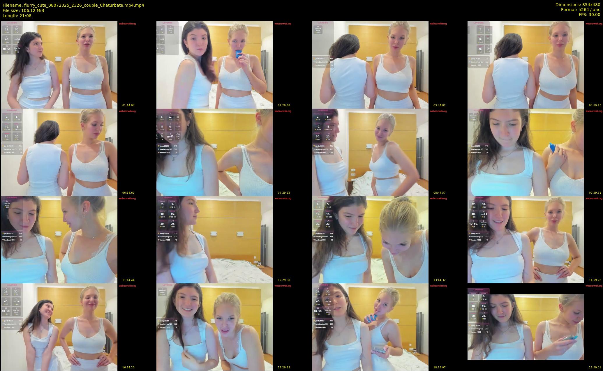 flurry_cute — 22 minute Chaturbate couple cam show recording, 480p, Jul 8, 2025