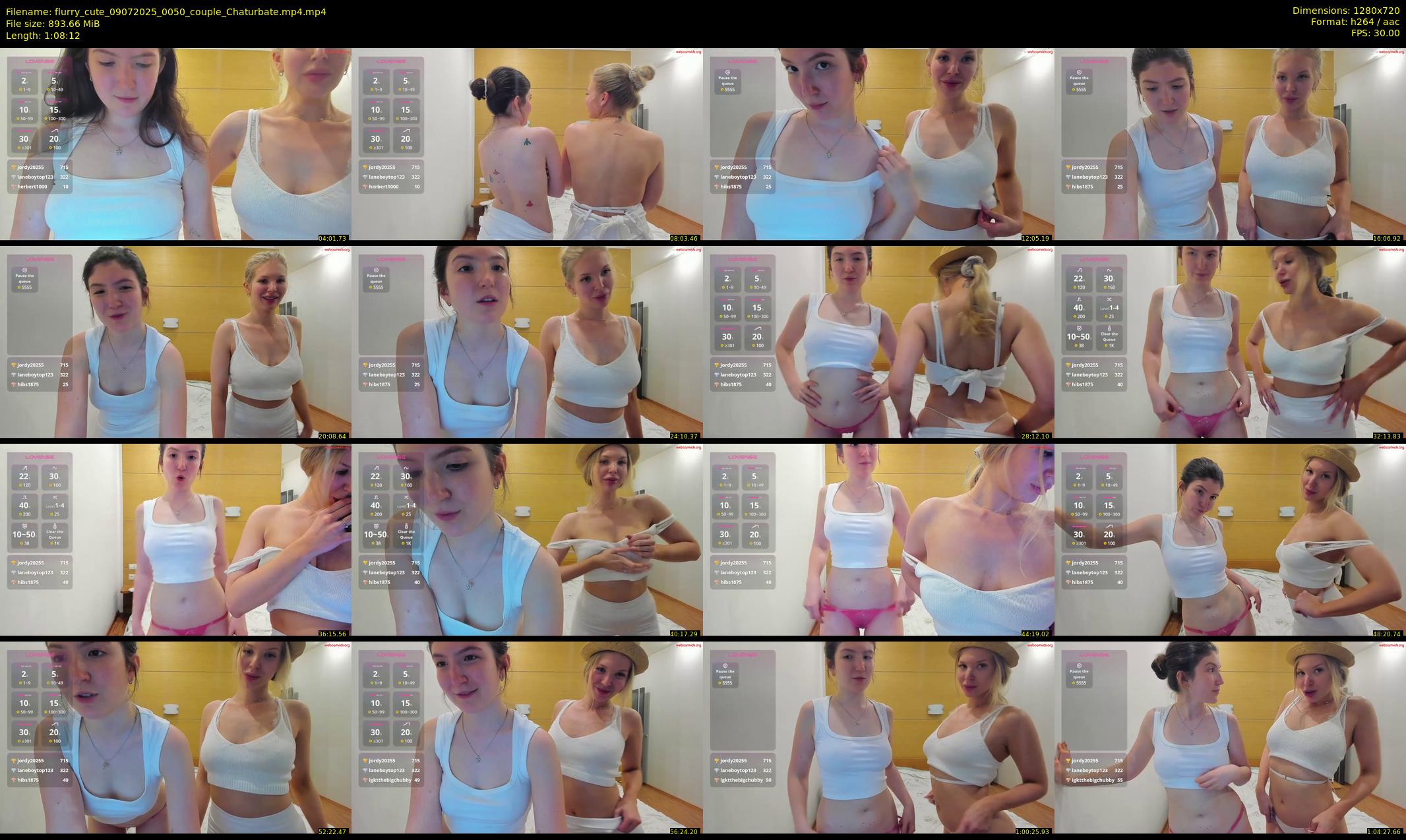 flurry_cute — 69 minute Chaturbate couple cam show recording, 720p, Jul 9, 2025