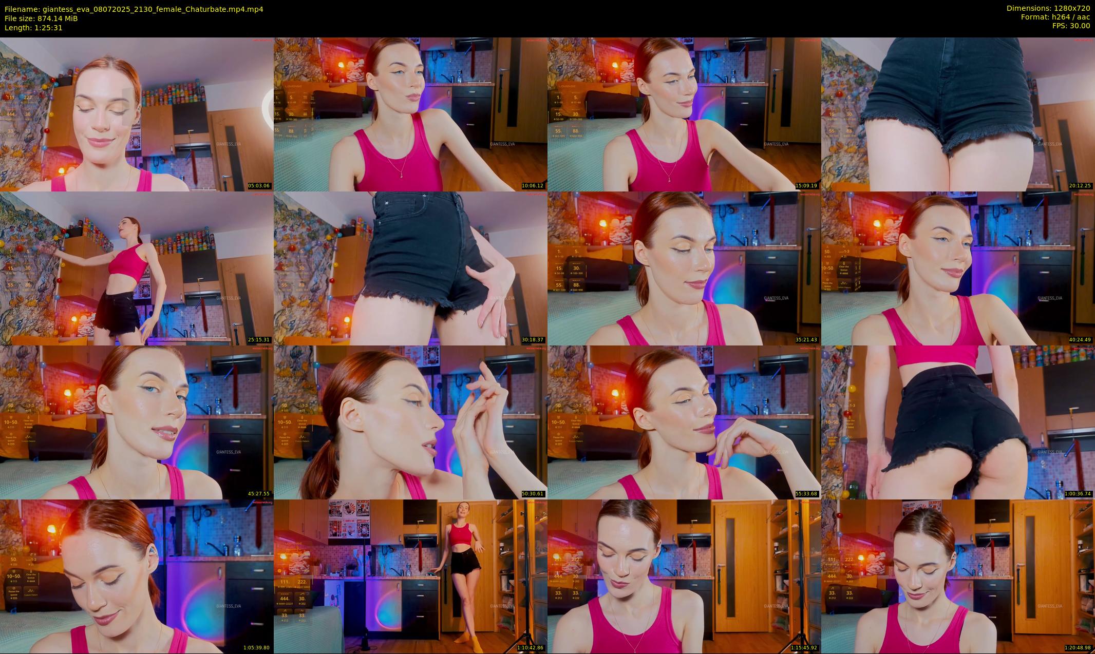 giantess_eva — 86 minute Chaturbate female cam show recording, 720p, Jul 8, 2025