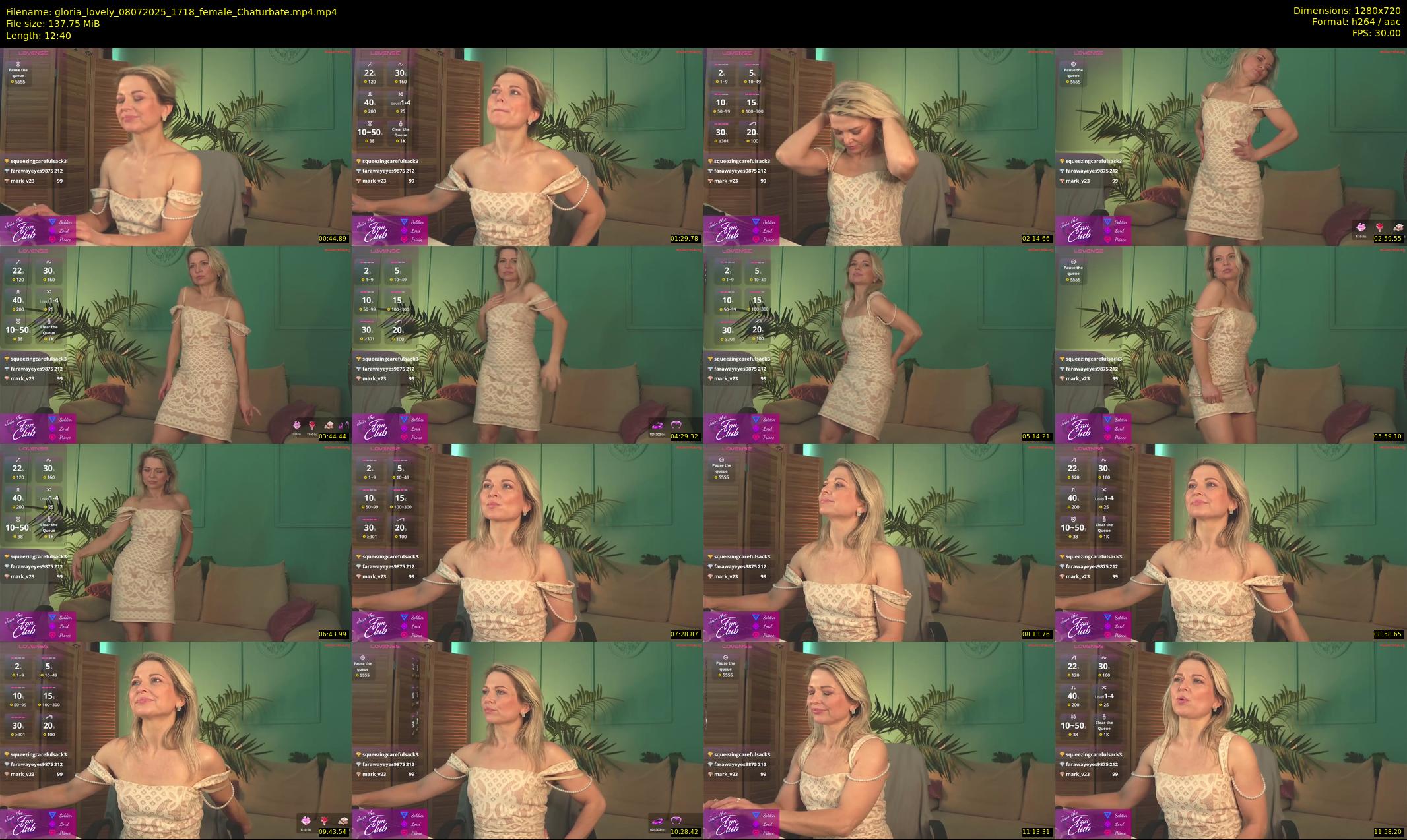 gloria_lovely — 13 minute Chaturbate female cam show recording, 720p, Jul 8, 2025