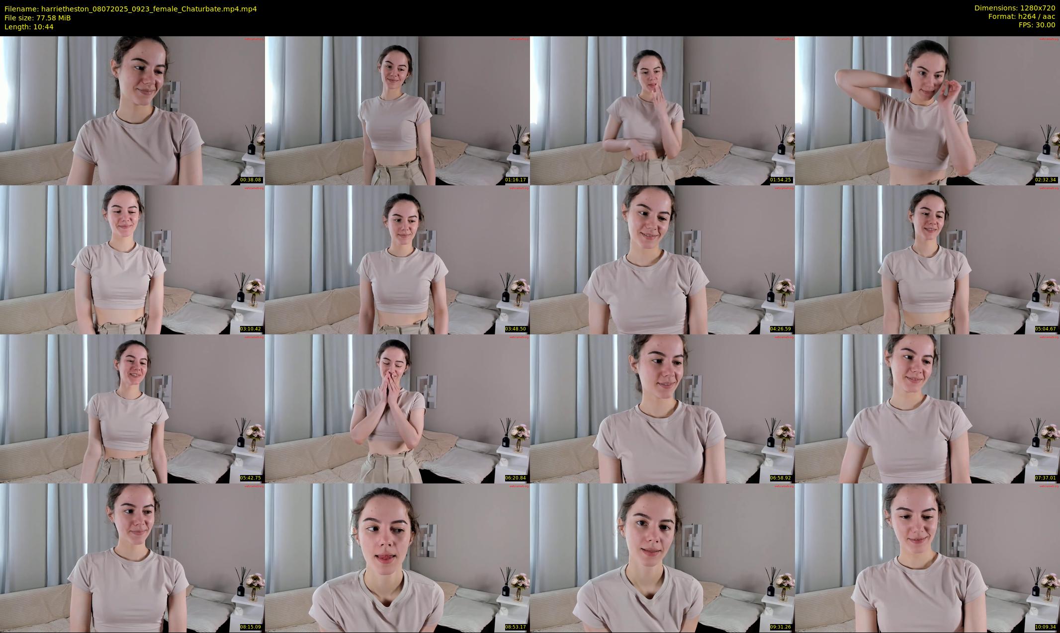 harrietheston — 11 minute Chaturbate female cam show recording, 720p, Jul 8, 2025