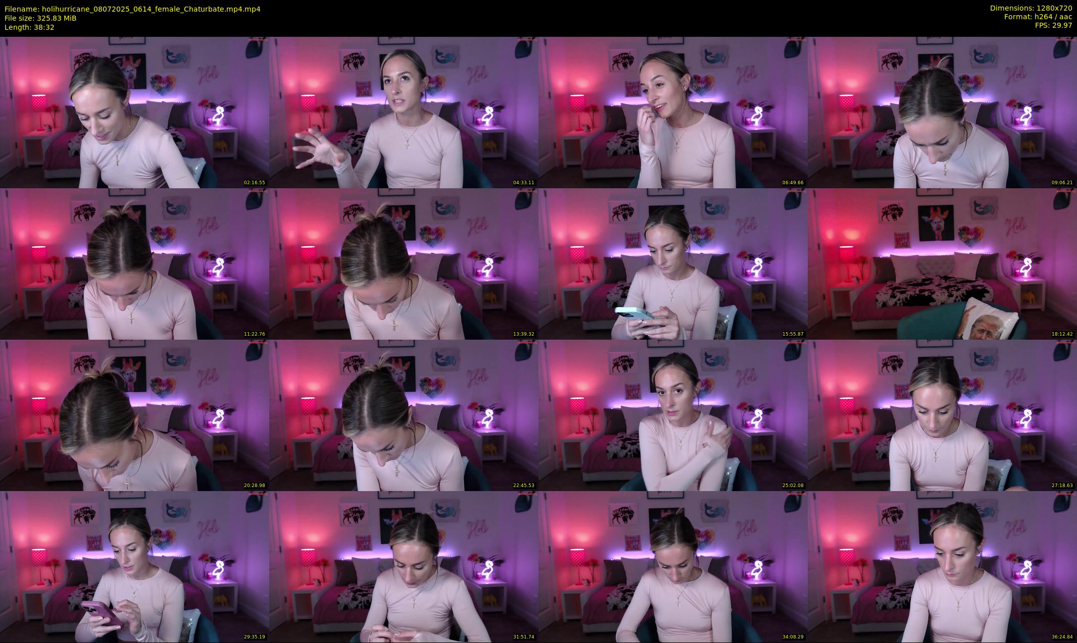 holihurricane — 39 minute Chaturbate female cam show recording, 720p, Jul 8, 2025