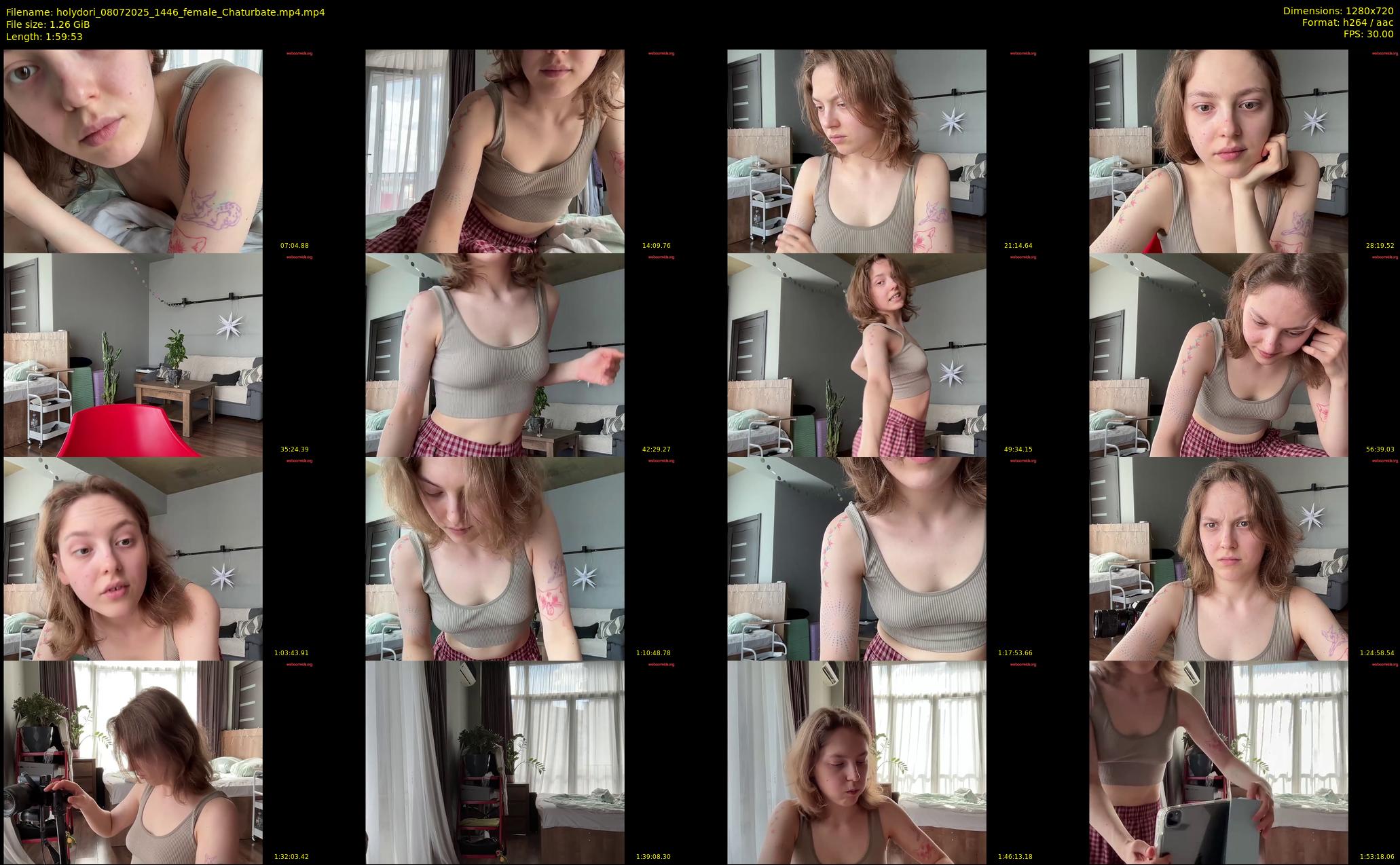 holydori — 120 minute Chaturbate female cam show recording, 720p, Jul 8, 2025