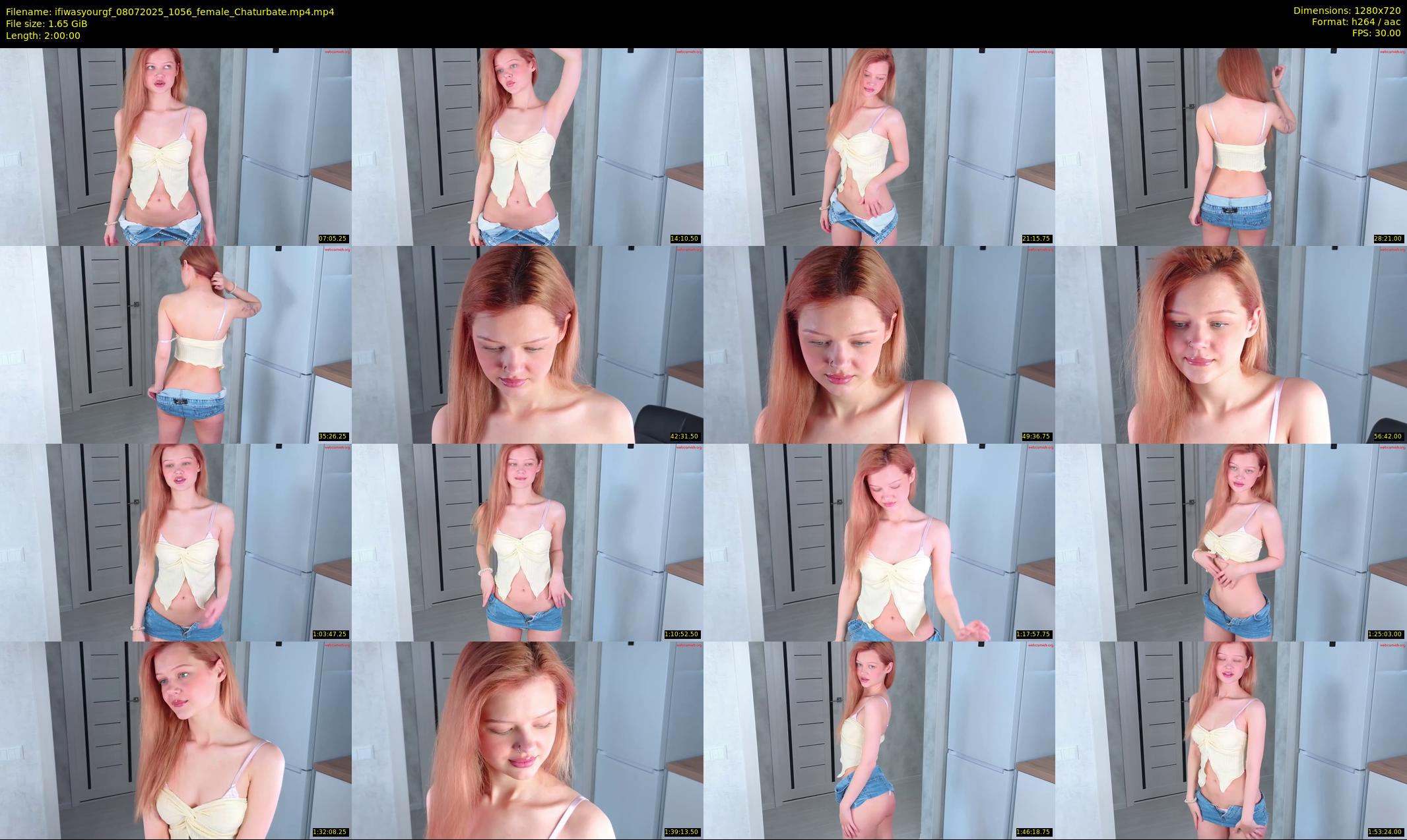 ifiwasyourgf — 120 minute Chaturbate female cam show recording, 720p, Jul 8, 2025