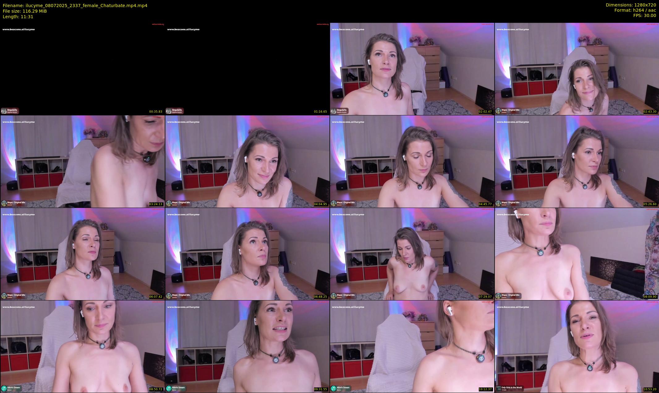 ilucyme — 12 minute Chaturbate female cam show recording, 720p, Jul 8, 2025