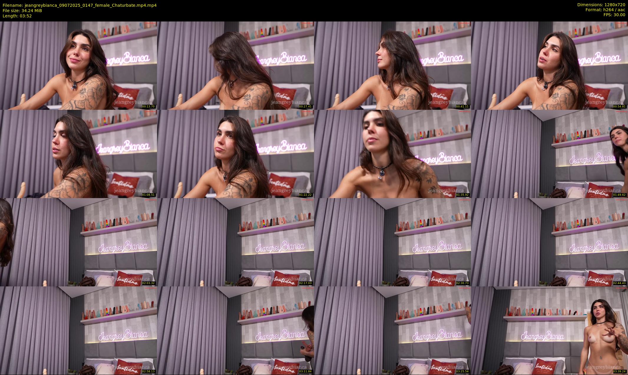 jeangreybianca — 4 minute Chaturbate female cam show recording, 720p, Jul 9, 2025
