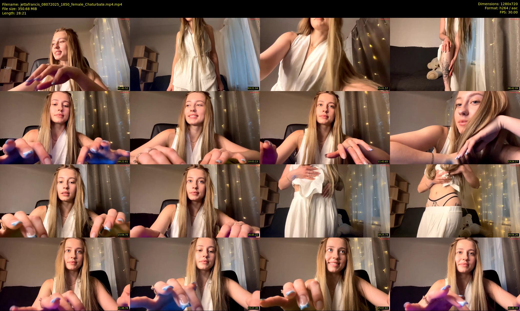 jettafrancis — 29 minute Chaturbate female cam show recording, 720p, Jul 8, 2025