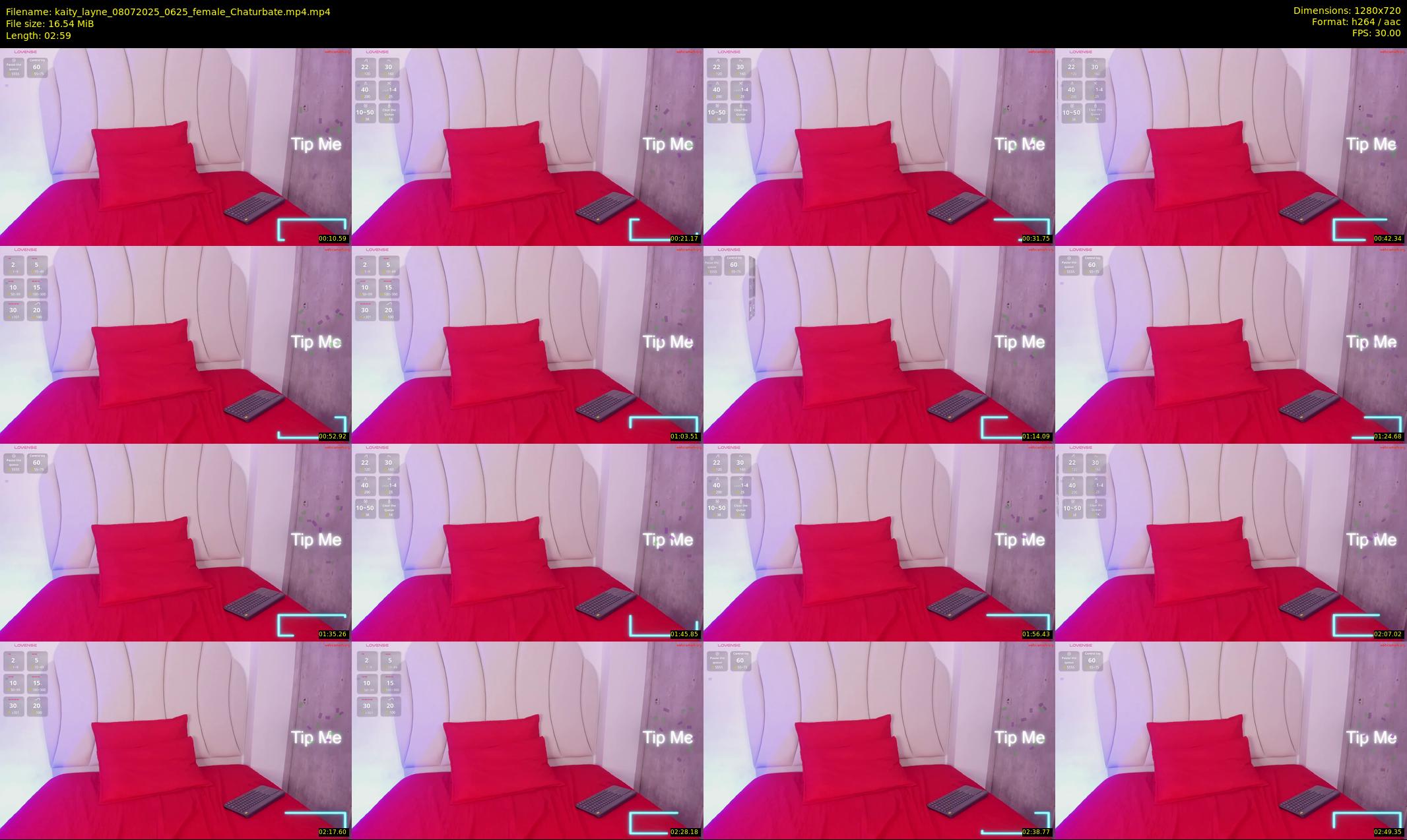kaity_layne — 3 minute Chaturbate female cam show recording, 720p, Jul 8, 2025
