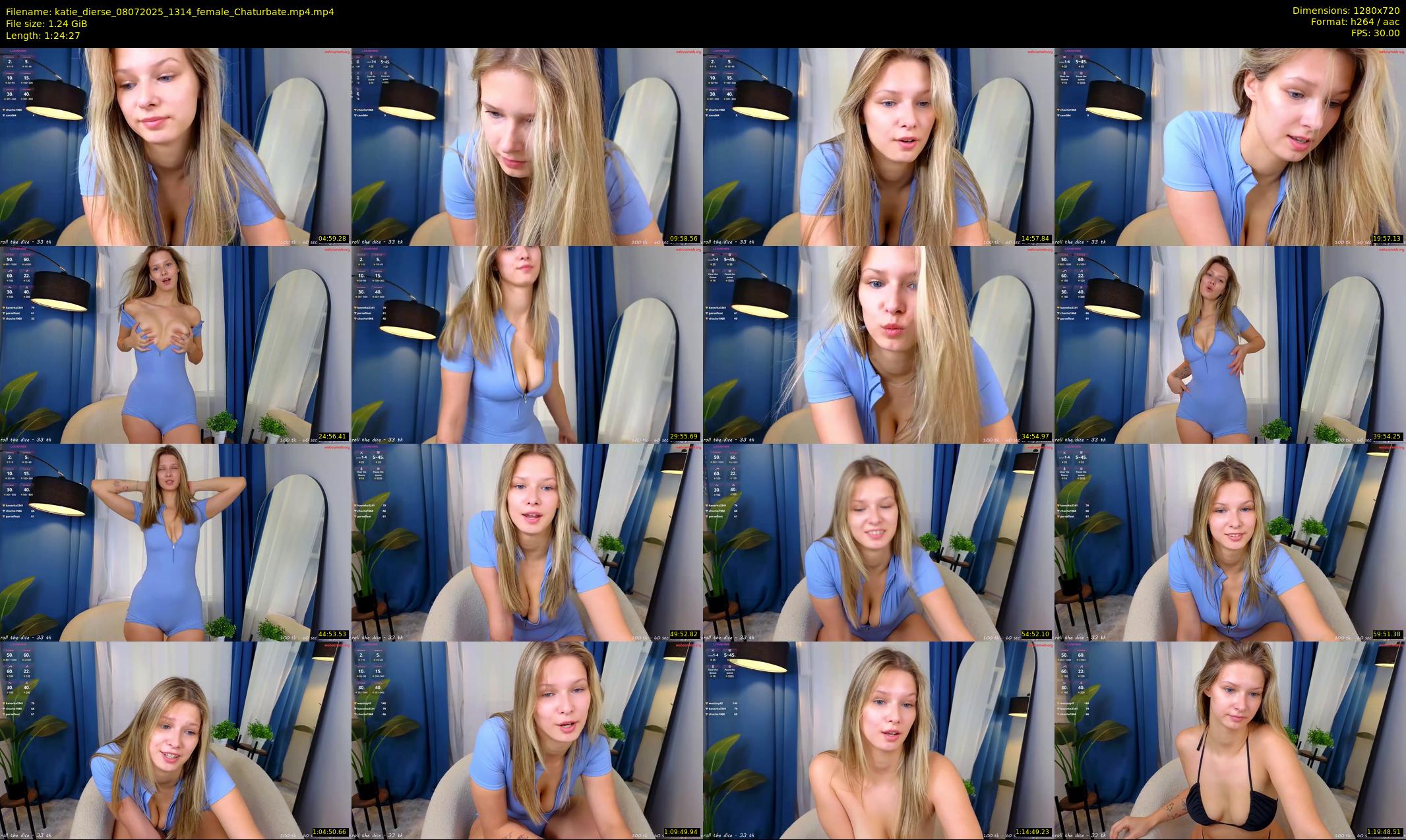 katie_dierse — 85 minute Chaturbate female cam show recording, 720p, Jul 8, 2025