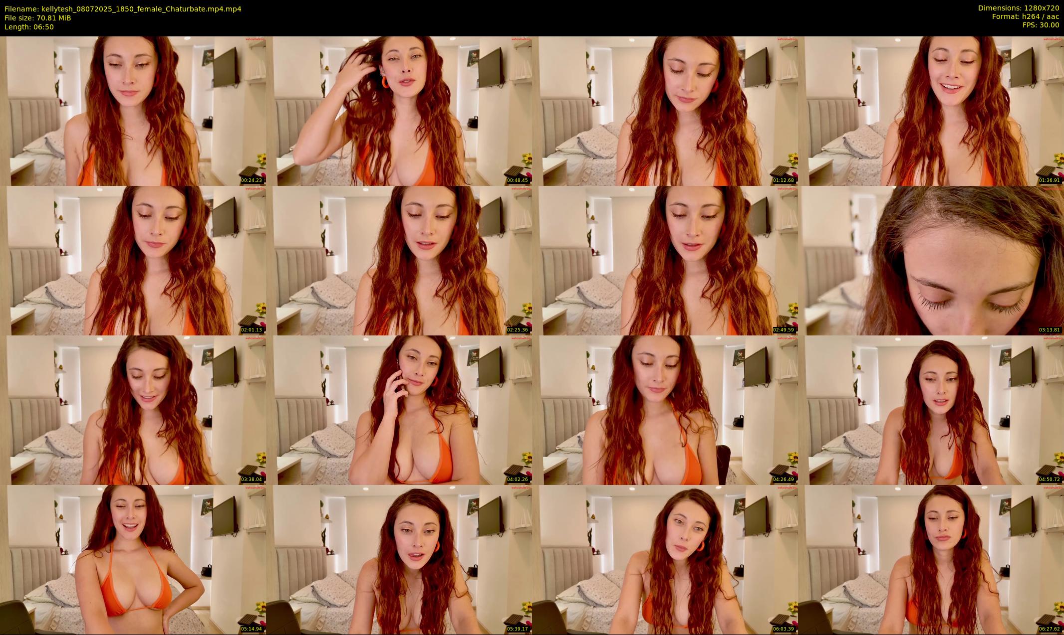 kellytesh — 7 minute Chaturbate female cam show recording, 720p, Jul 8, 2025