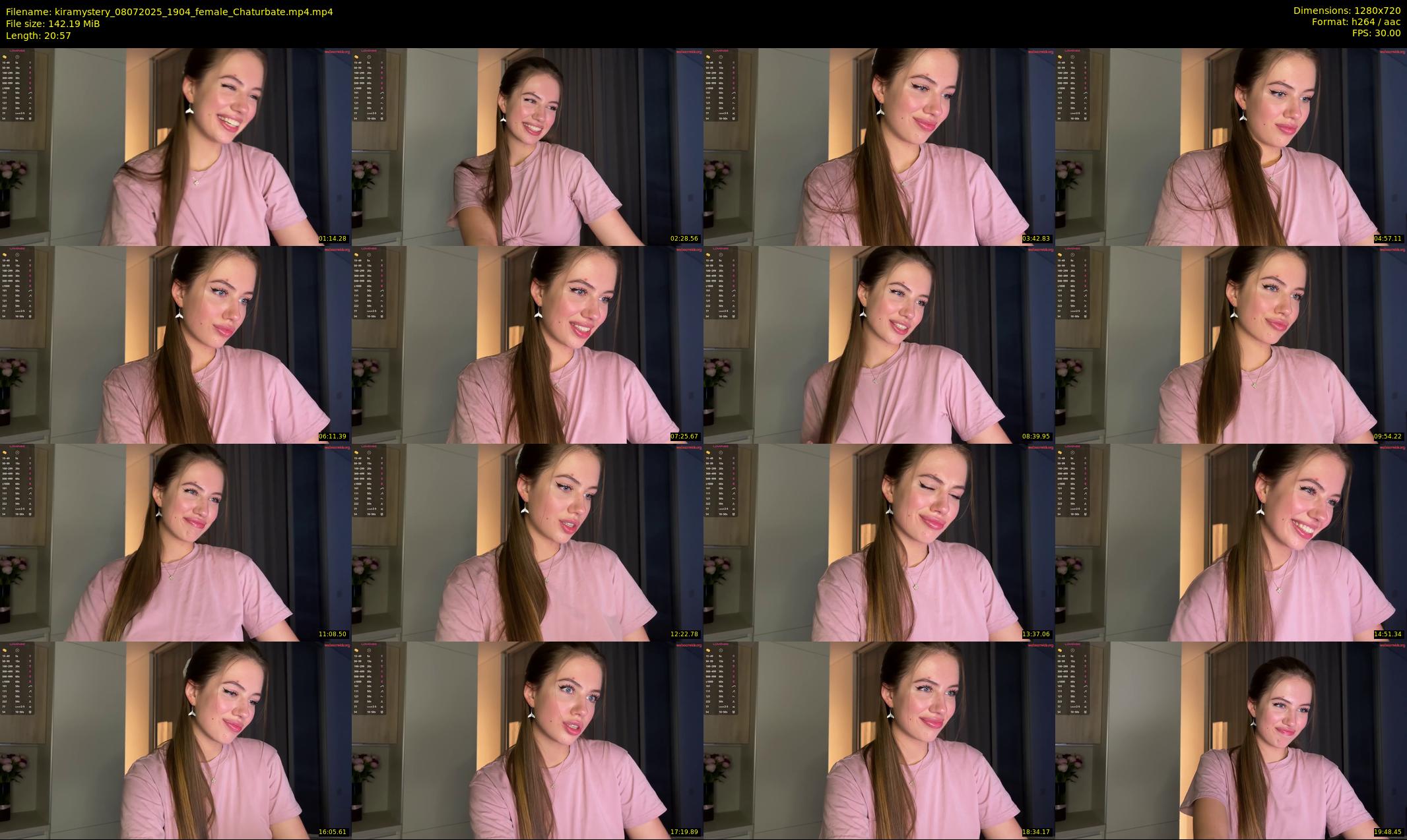 kiramystery — 21 minute Chaturbate female cam show recording, 720p, Jul 8, 2025