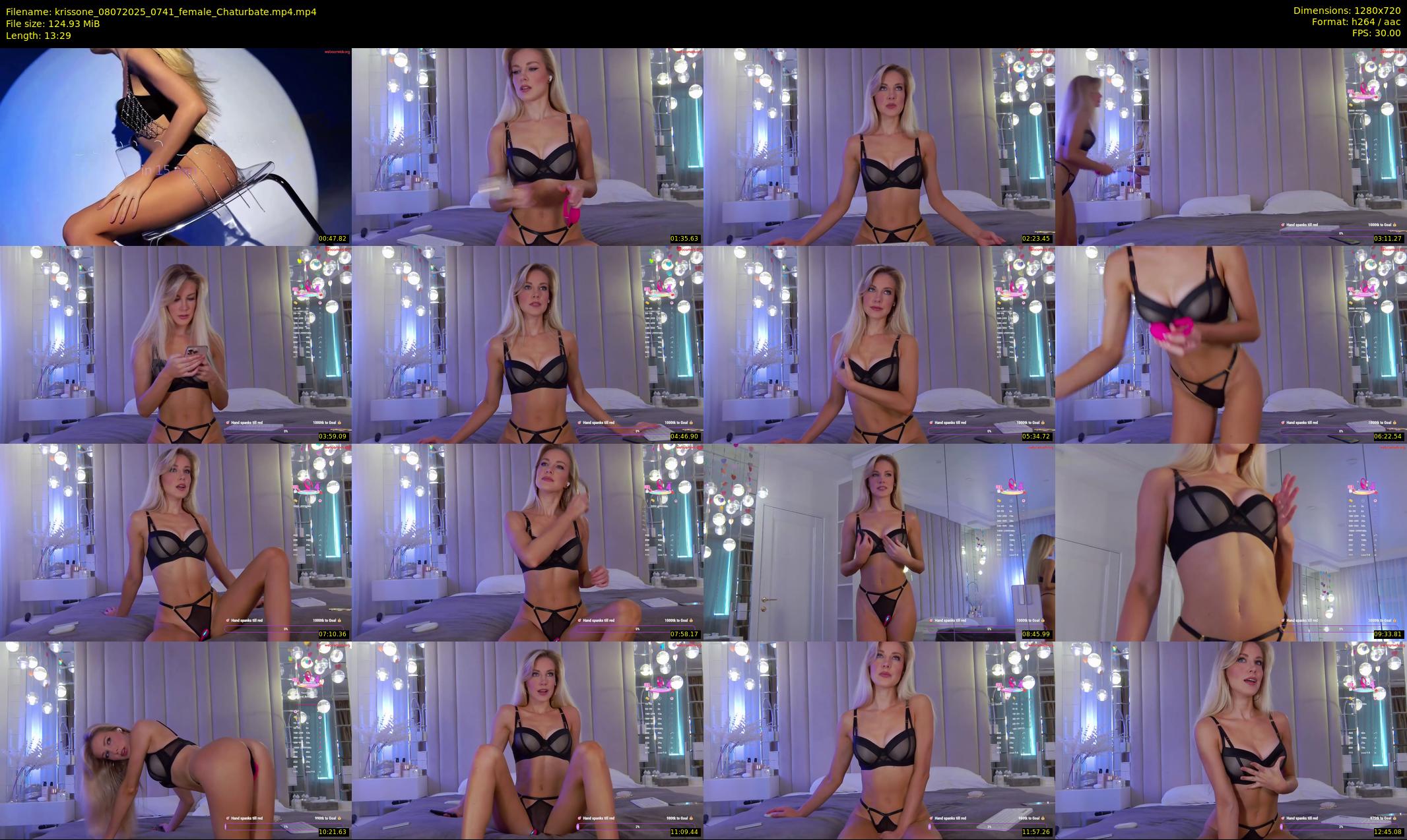 krissone — 14 minute Chaturbate female cam show recording, 720p, Jul 8, 2025