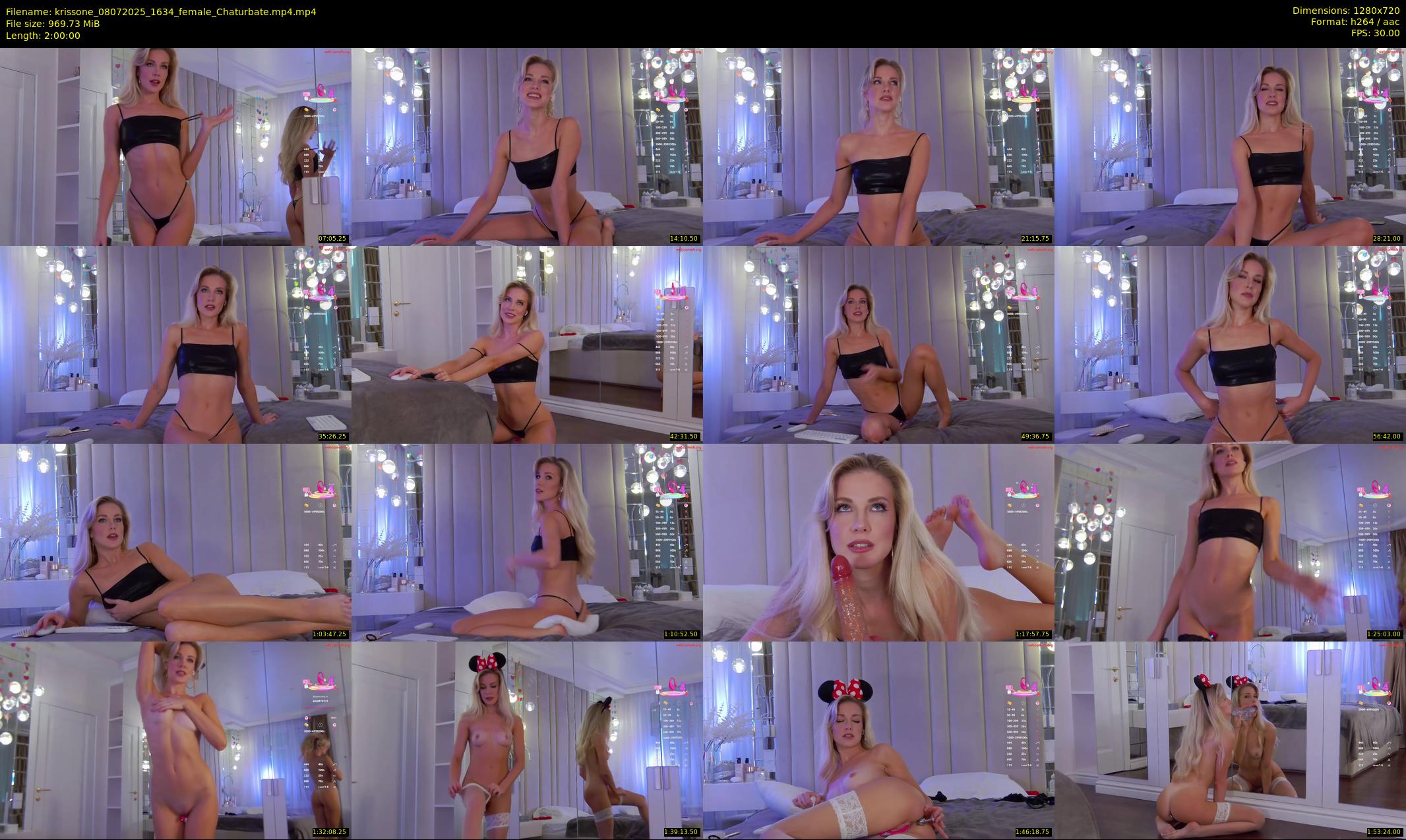 krissone — 120 minute Chaturbate female cam show recording, 720p, Jul 8, 2025