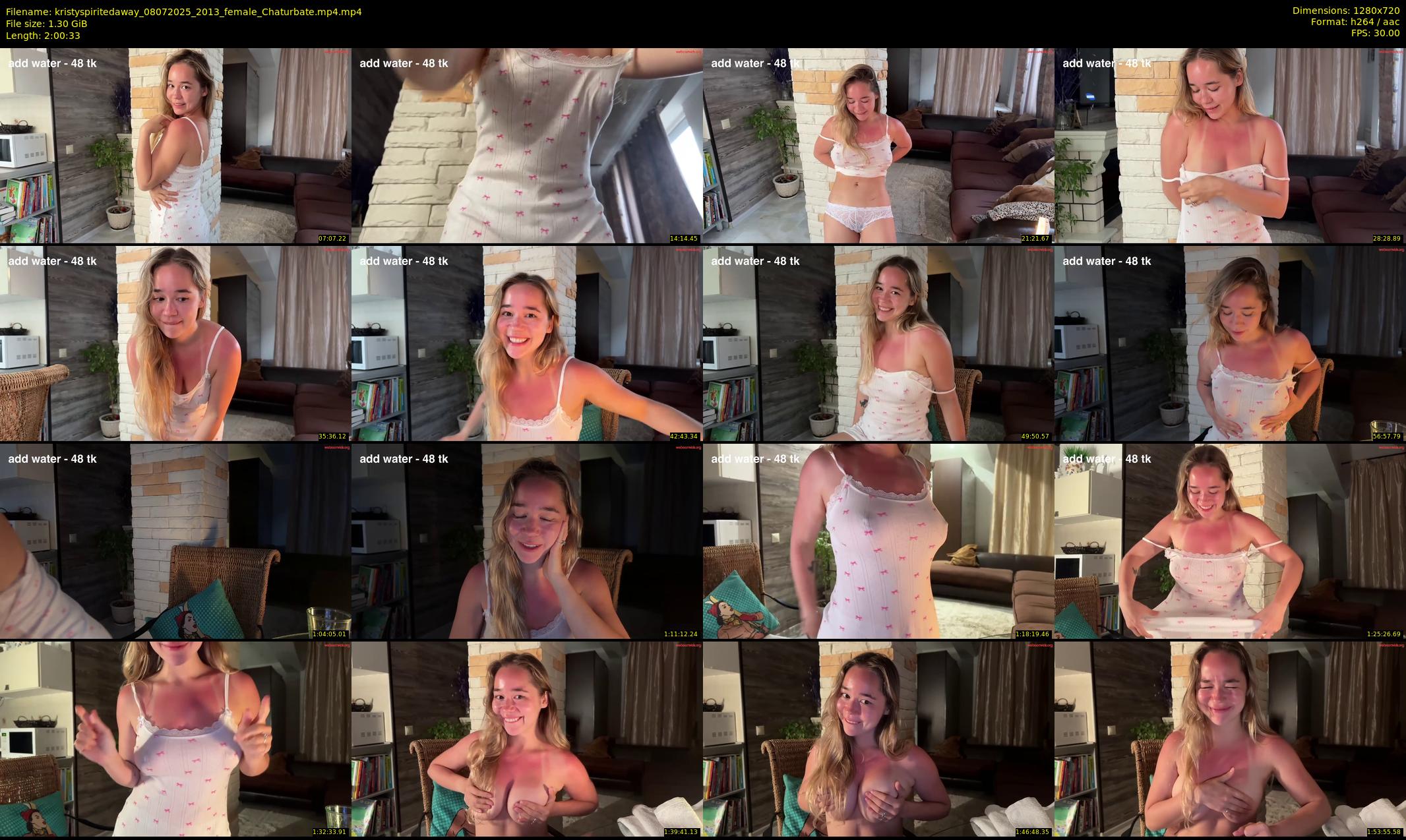 kristyspiritedaway — 121 minute Chaturbate female cam show recording, 720p, Jul 8, 2025