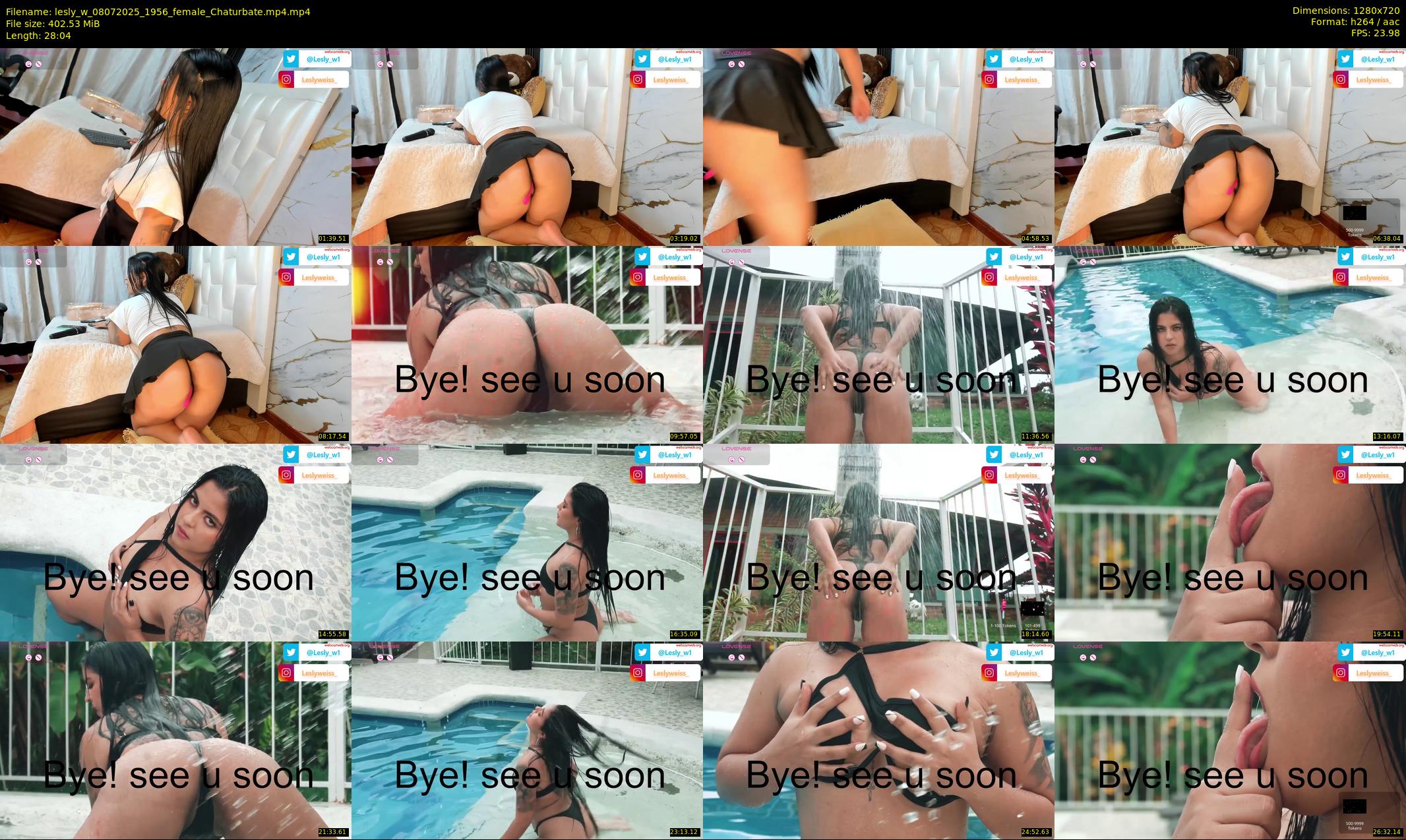 lesly_w — 29 minute Chaturbate female cam show recording, 720p, Jul 8, 2025