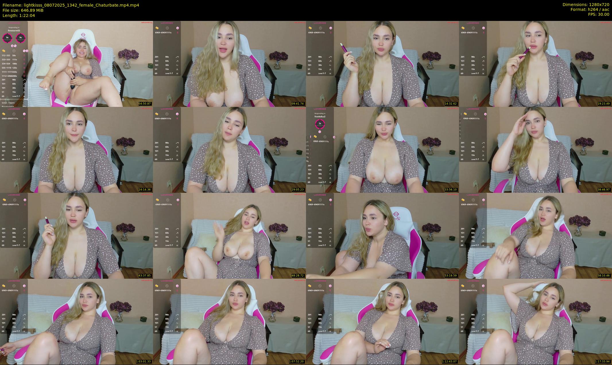 lightkisss — 83 minute Chaturbate female cam show recording, 720p, Jul 8, 2025