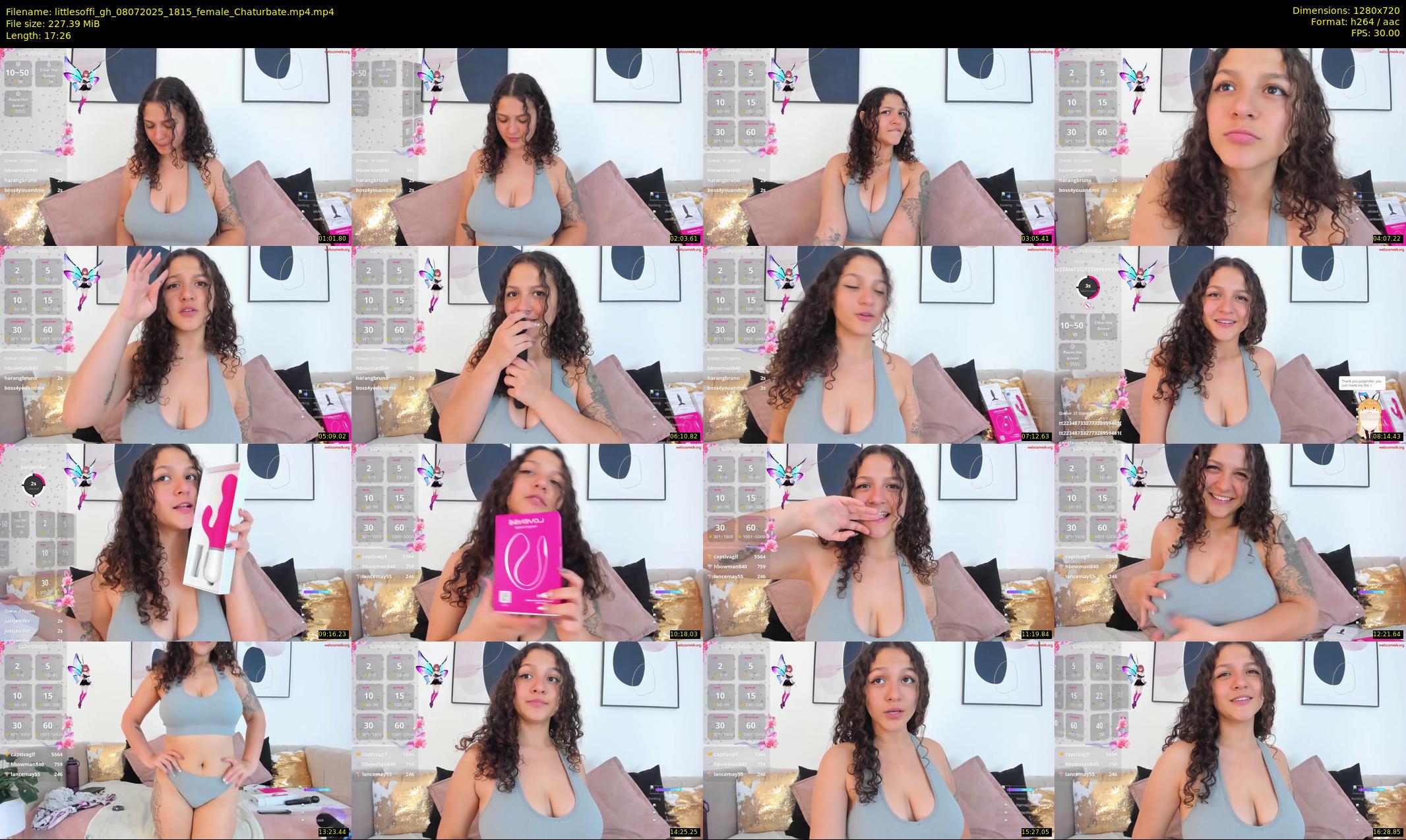 littlesoffi_gh — 18 minute Chaturbate female cam show recording, 720p, Jul 8, 2025