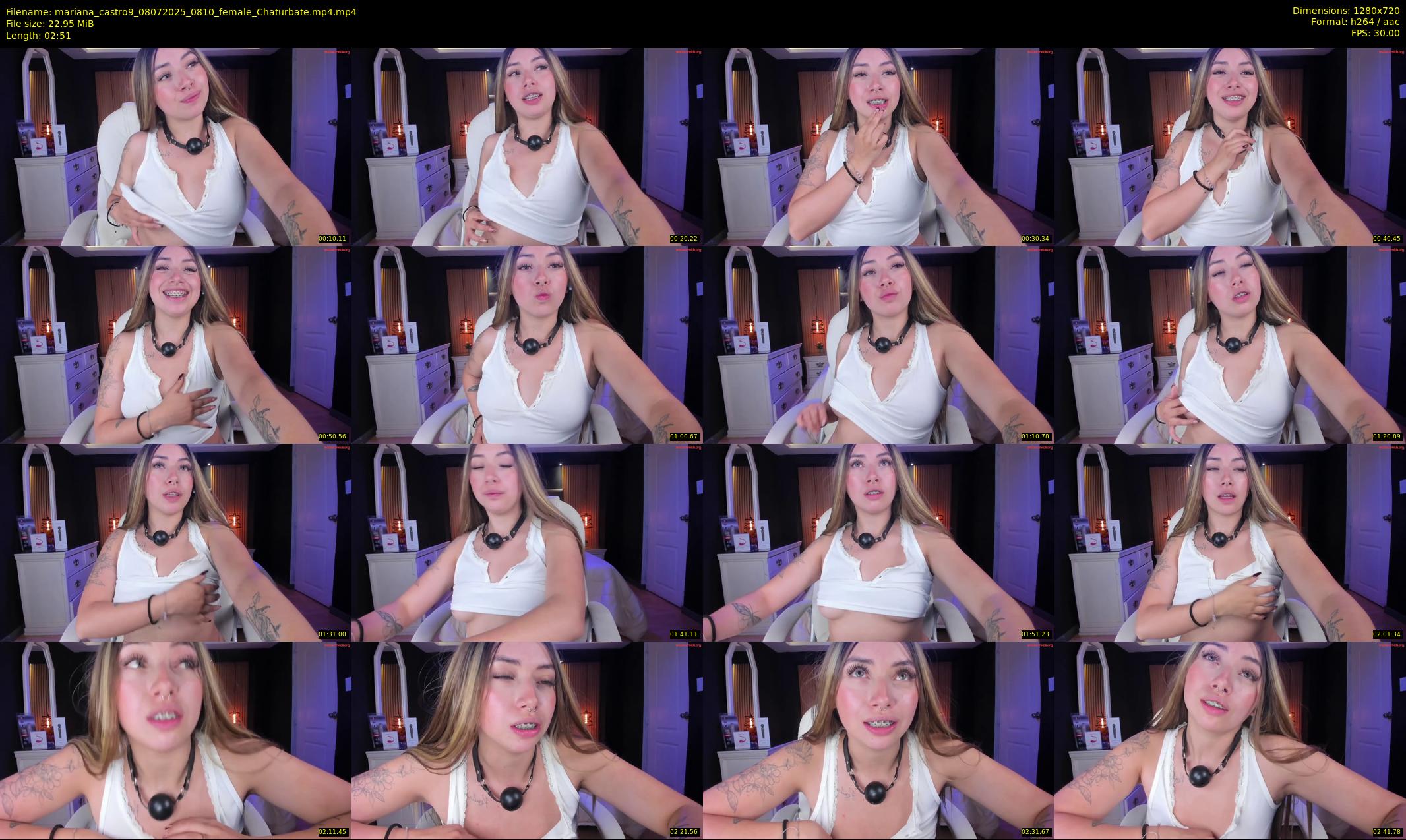 mariana_castro9 — 3 minute Chaturbate female cam show recording, 720p, Jul 8, 2025