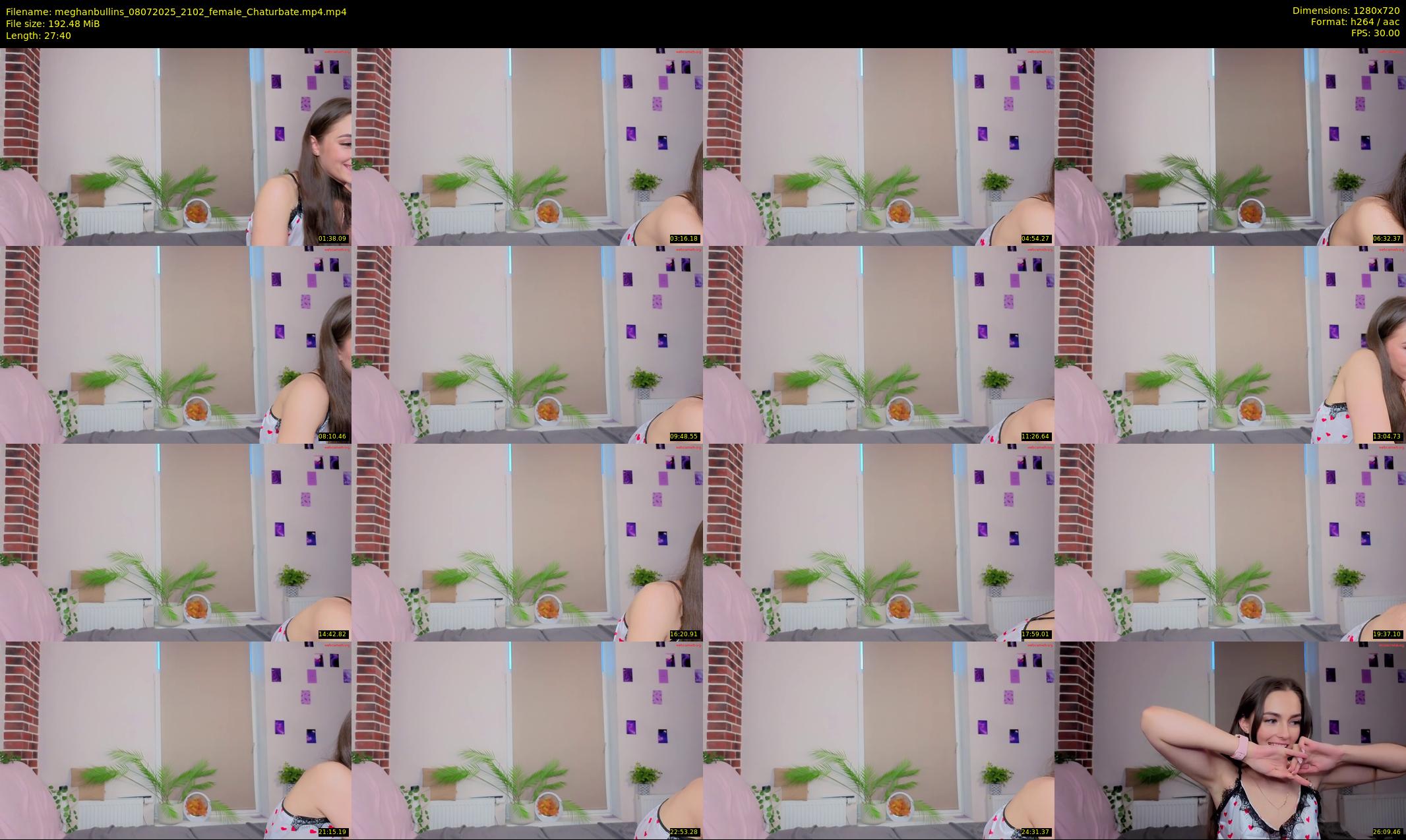 meghanbullins — 28 minute Chaturbate female cam show recording, 720p, Jul 8, 2025