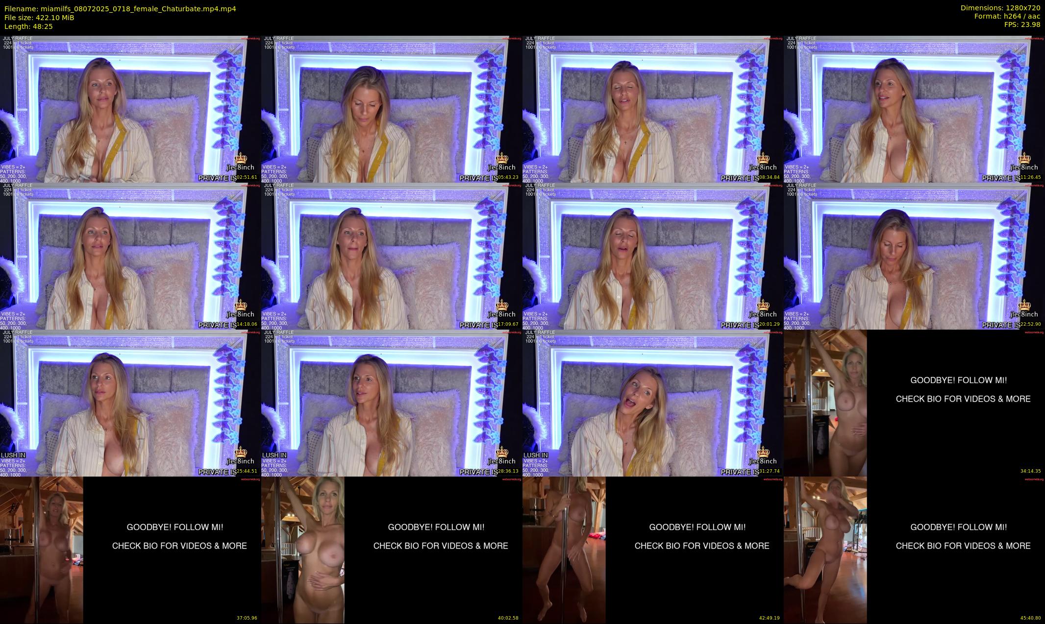 miamilfs — 49 minute Chaturbate female cam show recording, 720p, Jul 8, 2025