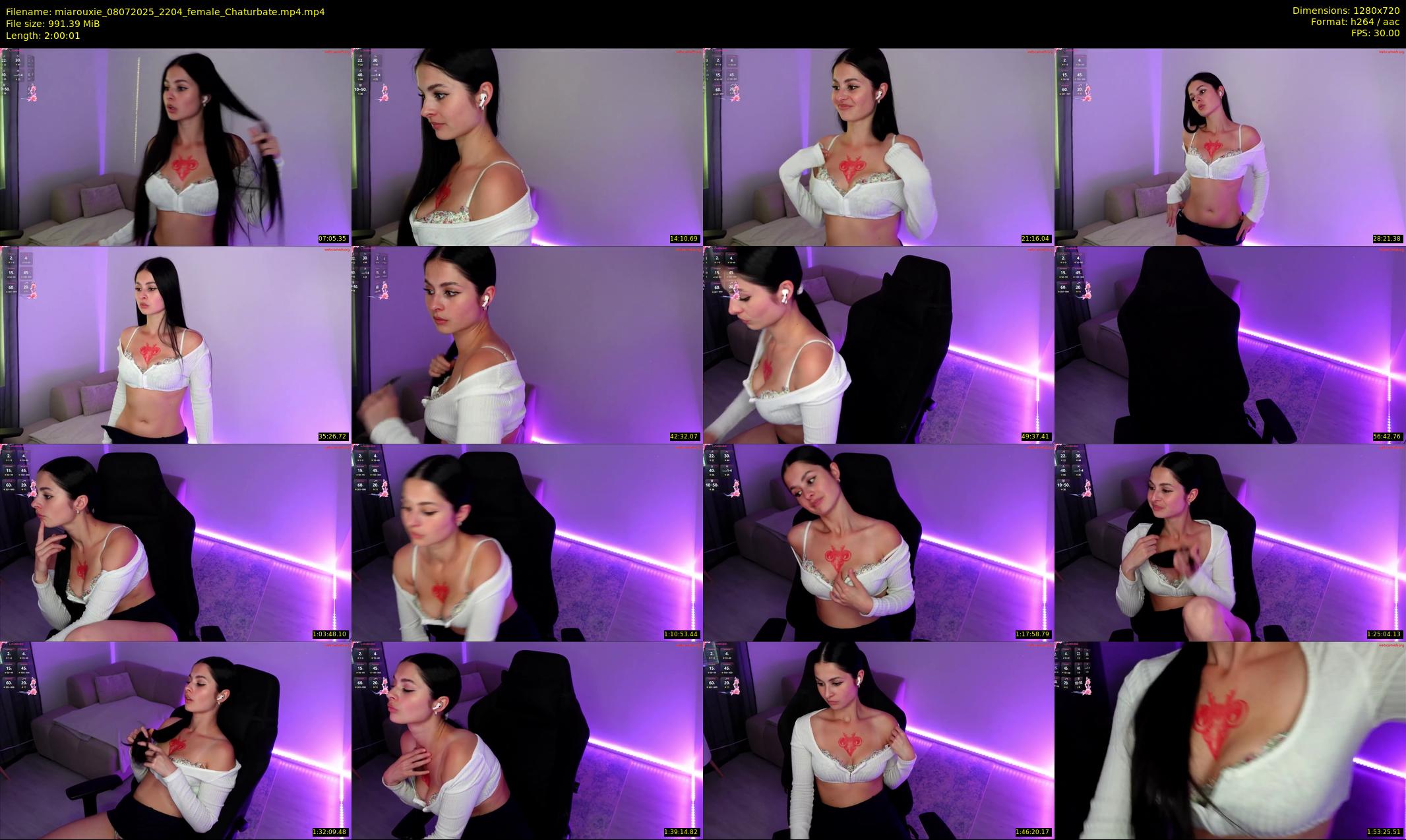 miarouxie — 121 minute Chaturbate female cam show recording, 720p, Jul 8, 2025