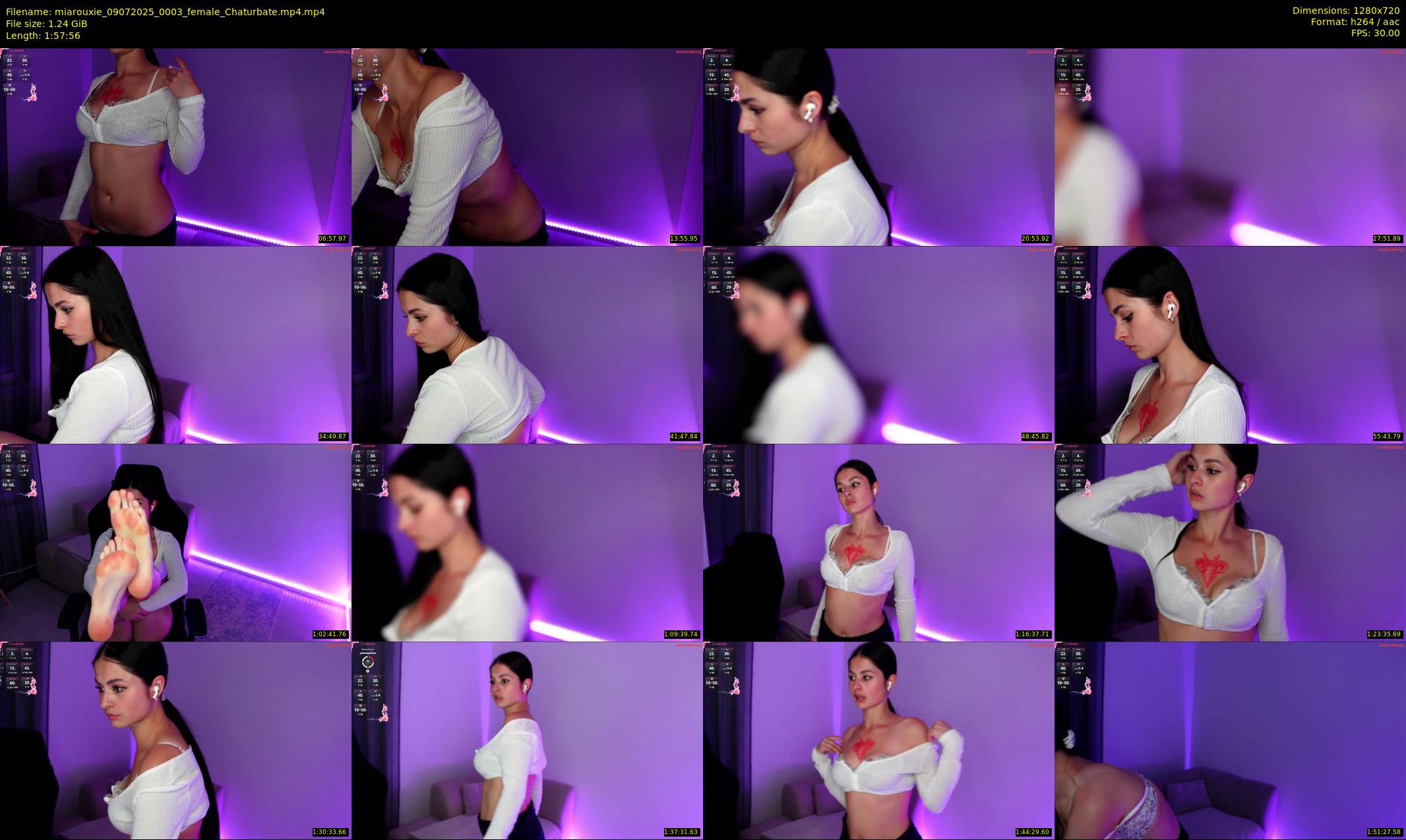 miarouxie — 118 minute Chaturbate female cam show recording, 720p, Jul 9, 2025