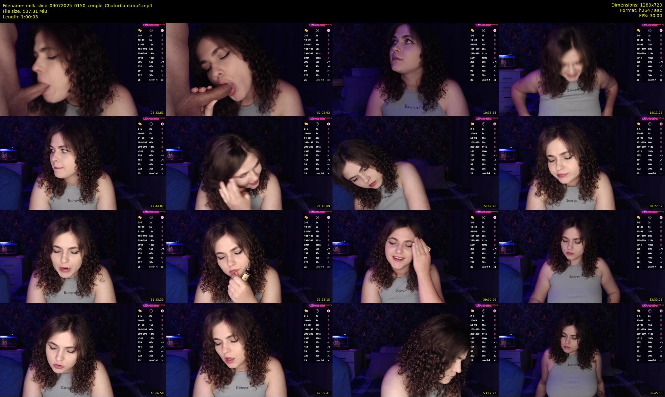 milk_slice — 61 minute Chaturbate couple cam show recording, 720p, Jul 9, 2025