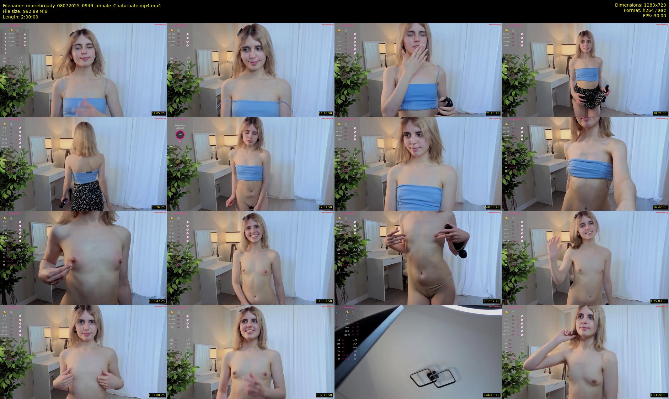 moirebroady — 120 minute Chaturbate female cam show recording, 720p, Jul 8, 2025