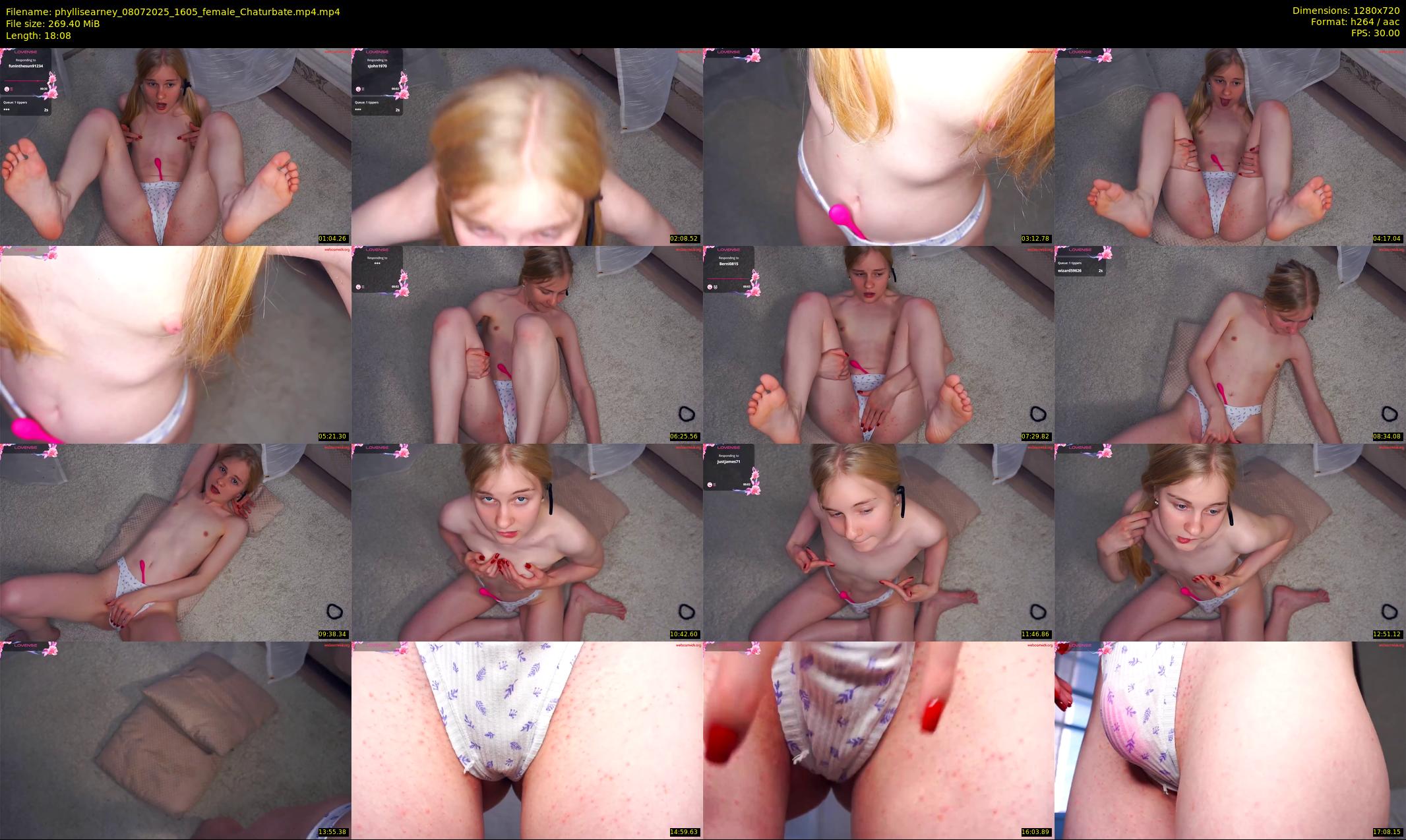 phyllisearney — 19 minute Chaturbate female cam show recording, 720p, Jul 8, 2025