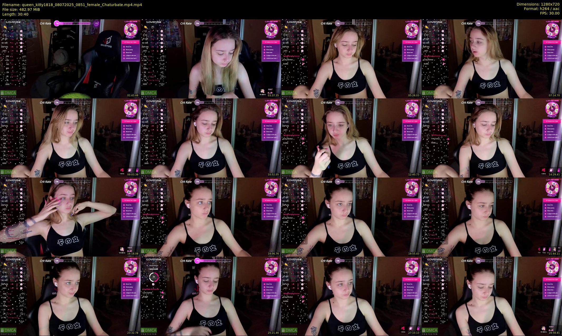 queen_kitty1818 — 31 minute Chaturbate female cam show recording, 720p, Jul 8, 2025