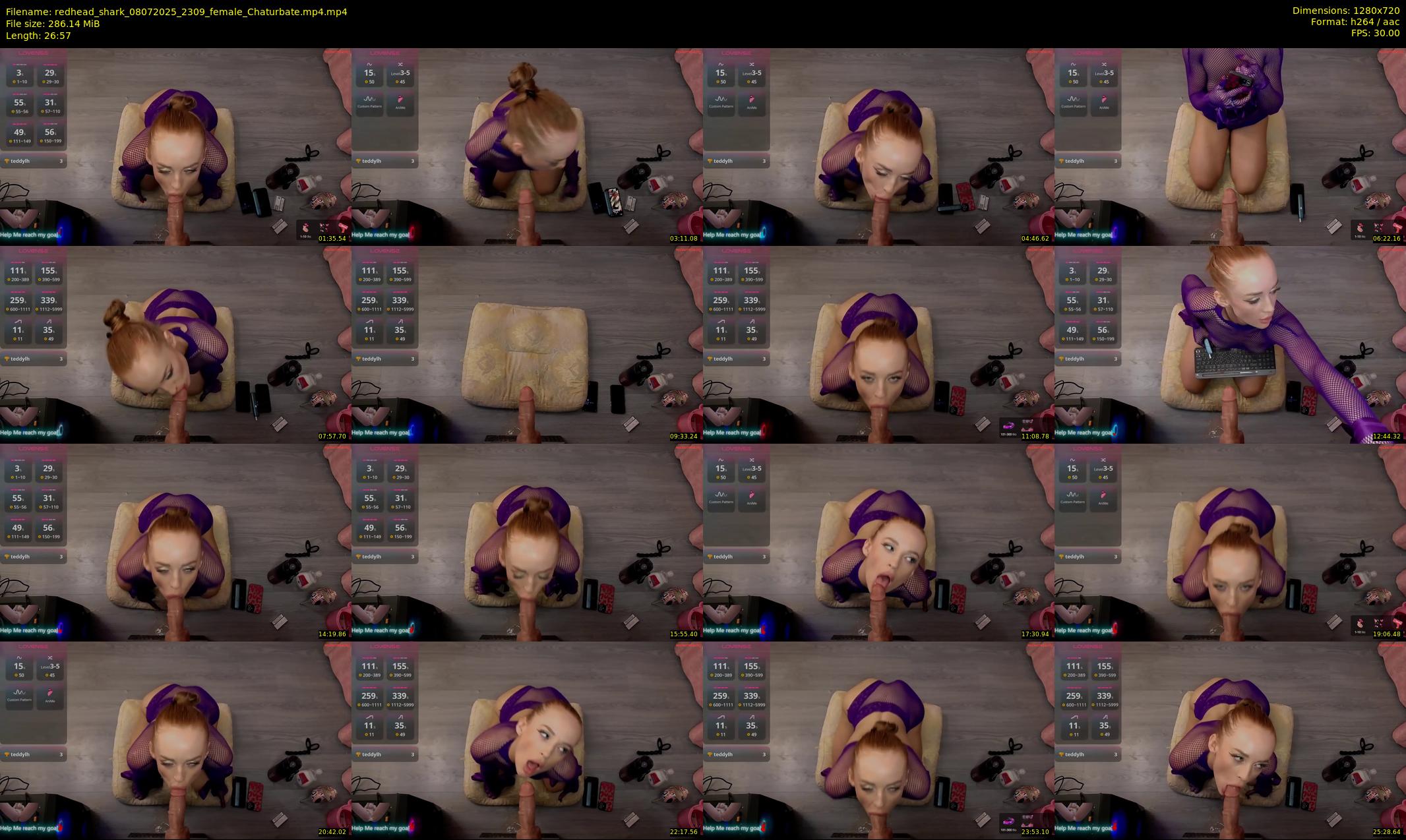 redhead_shark — 27 minute Chaturbate female cam show recording, 720p, Jul 8, 2025