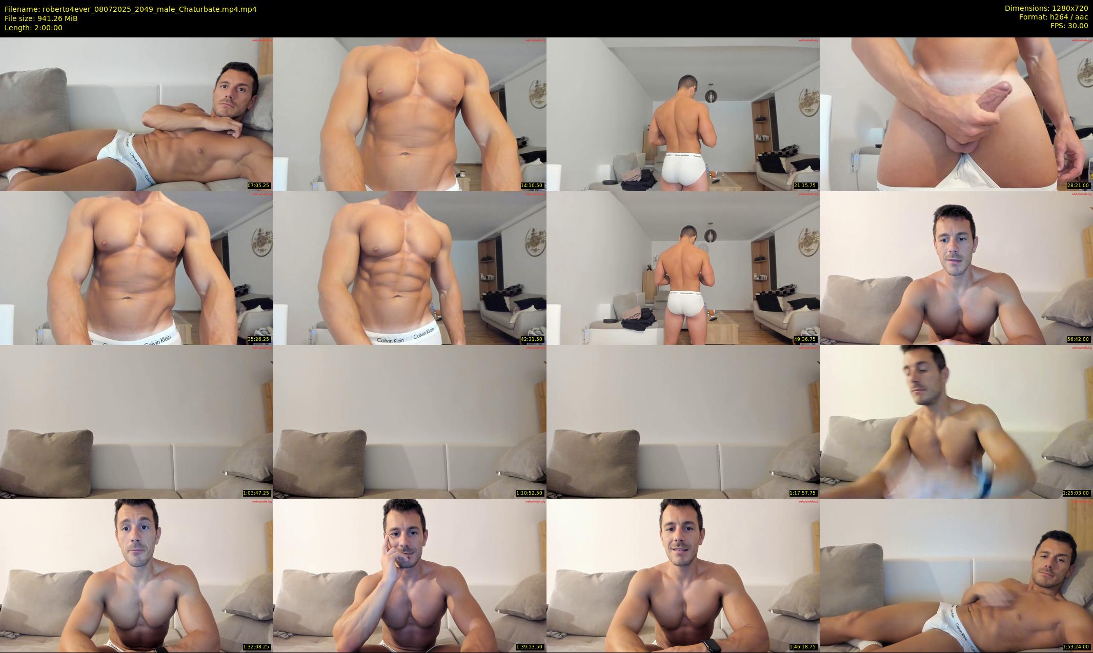 roberto4ever — 120 minute Chaturbate male cam show recording, 720p, Jul 8, 2025