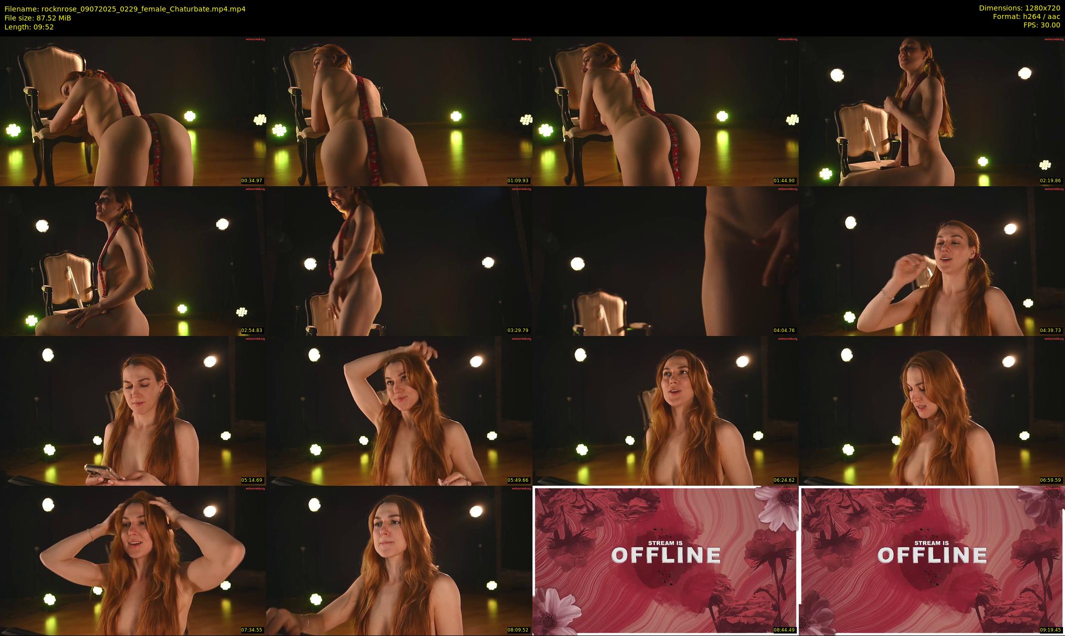 rocknrose — 10 minute Chaturbate female cam show recording, 720p, Jul 9, 2025