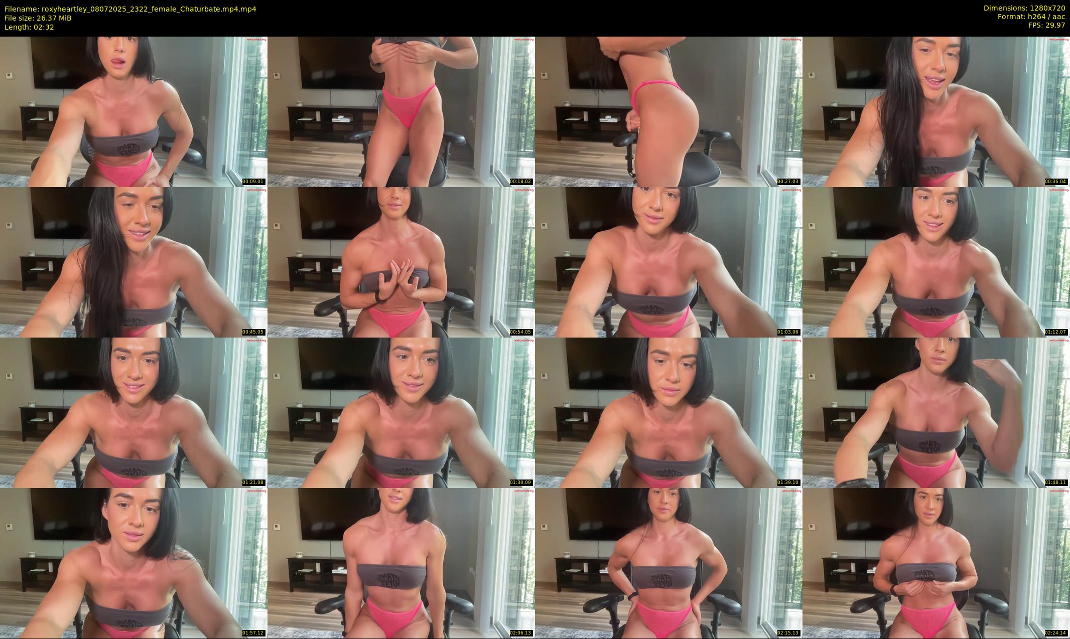 roxyheartley — 3 minute Chaturbate female cam show recording, 720p, Jul 8, 2025