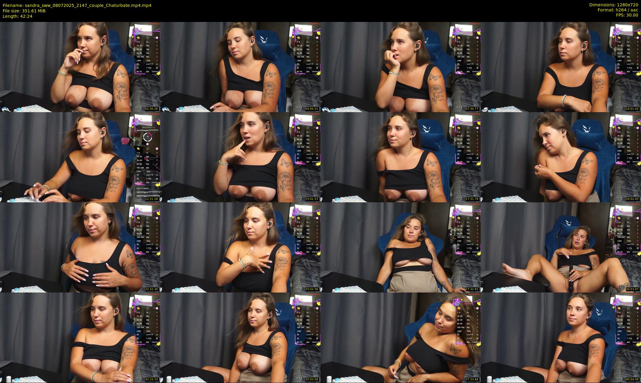 sandra_sww — 43 minute Chaturbate couple cam show recording, 720p, Jul 8, 2025