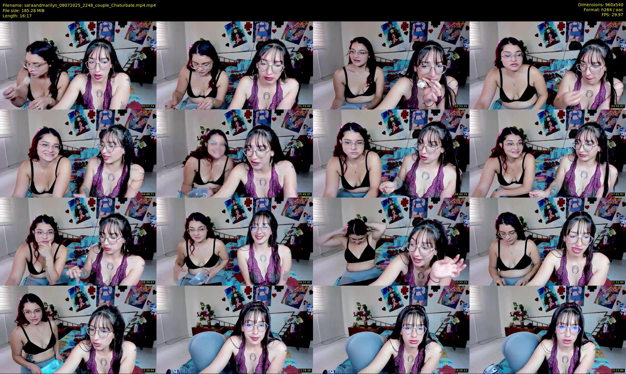 saraandmarilyn — 17 minute Chaturbate couple cam show recording, 480p, Jul 8, 2025