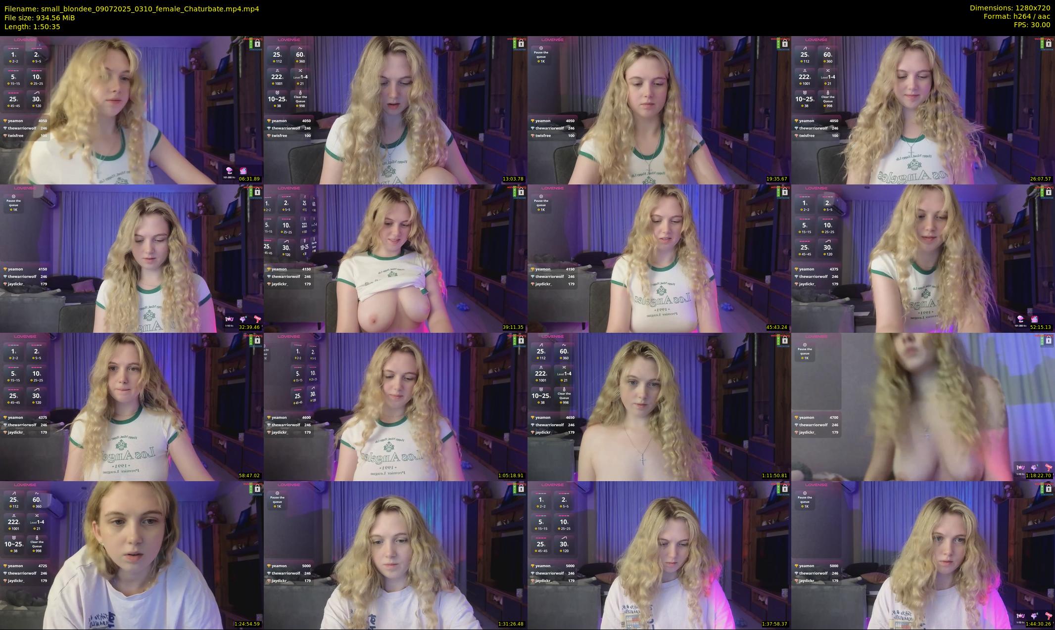 small_blondee — 111 minute Chaturbate female cam show recording, 720p, Jul 9, 2025