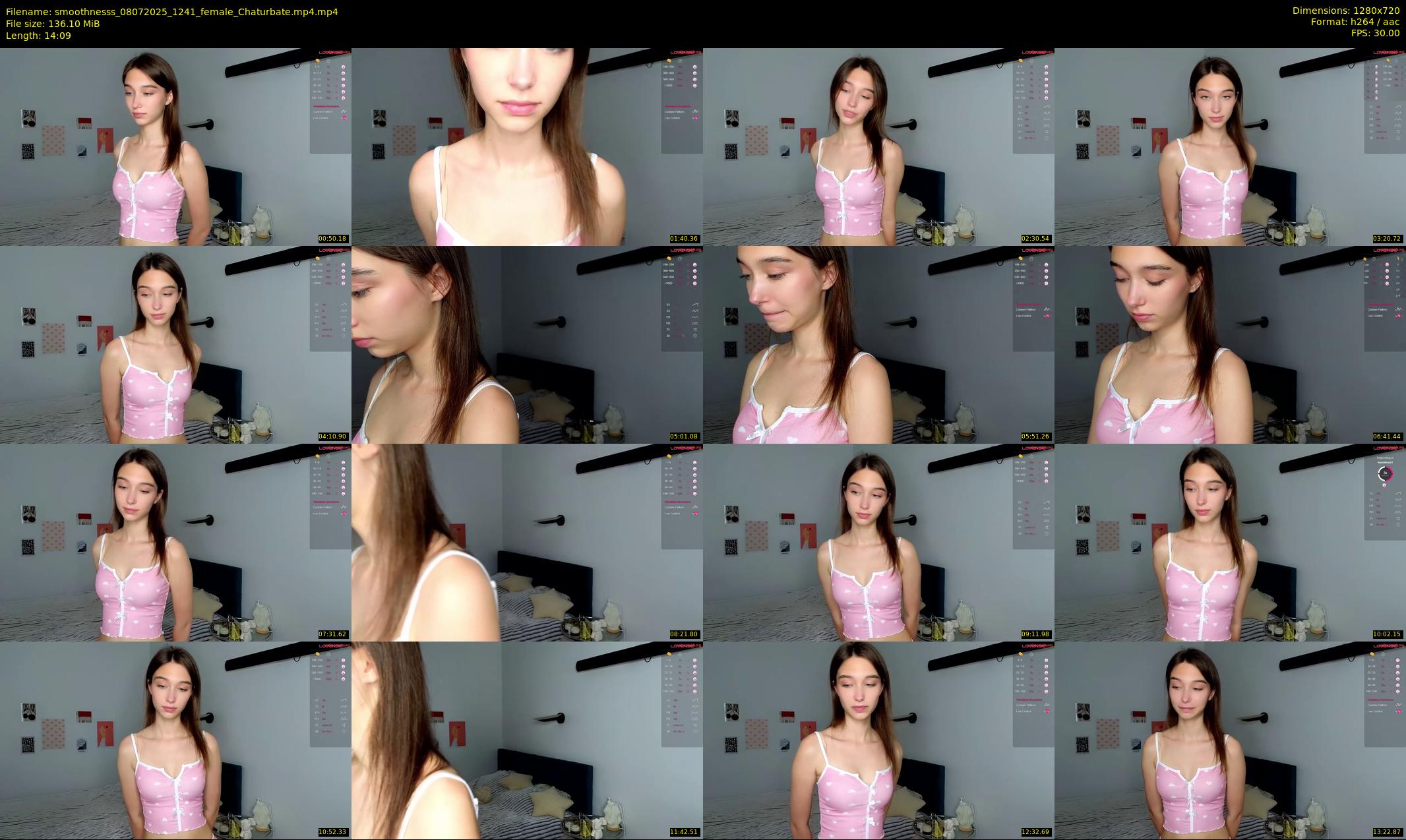 smoothnesss — 15 minute Chaturbate female cam show recording, 720p, Jul 8, 2025