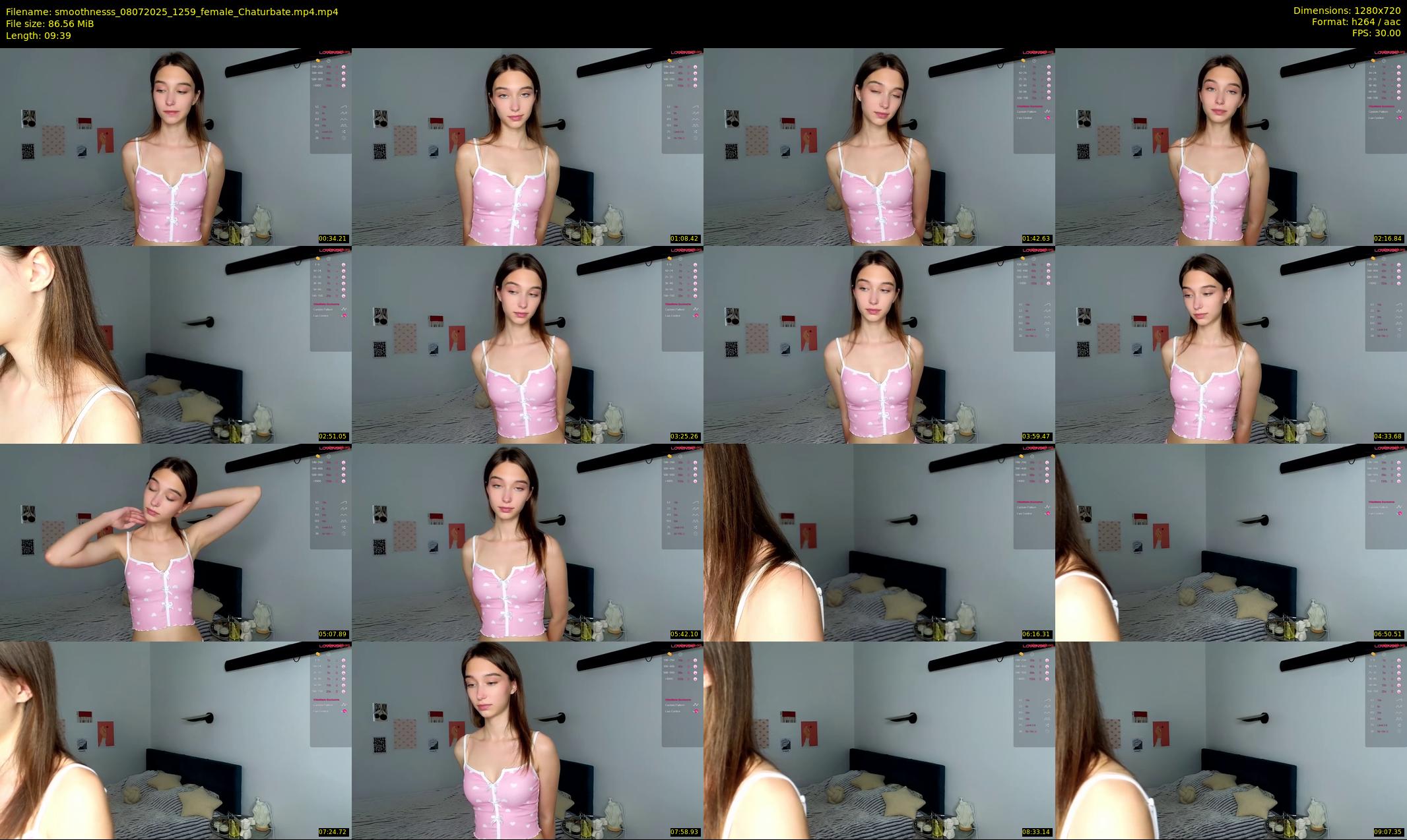 smoothnesss — 10 minute Chaturbate female cam show recording, 720p, Jul 8, 2025