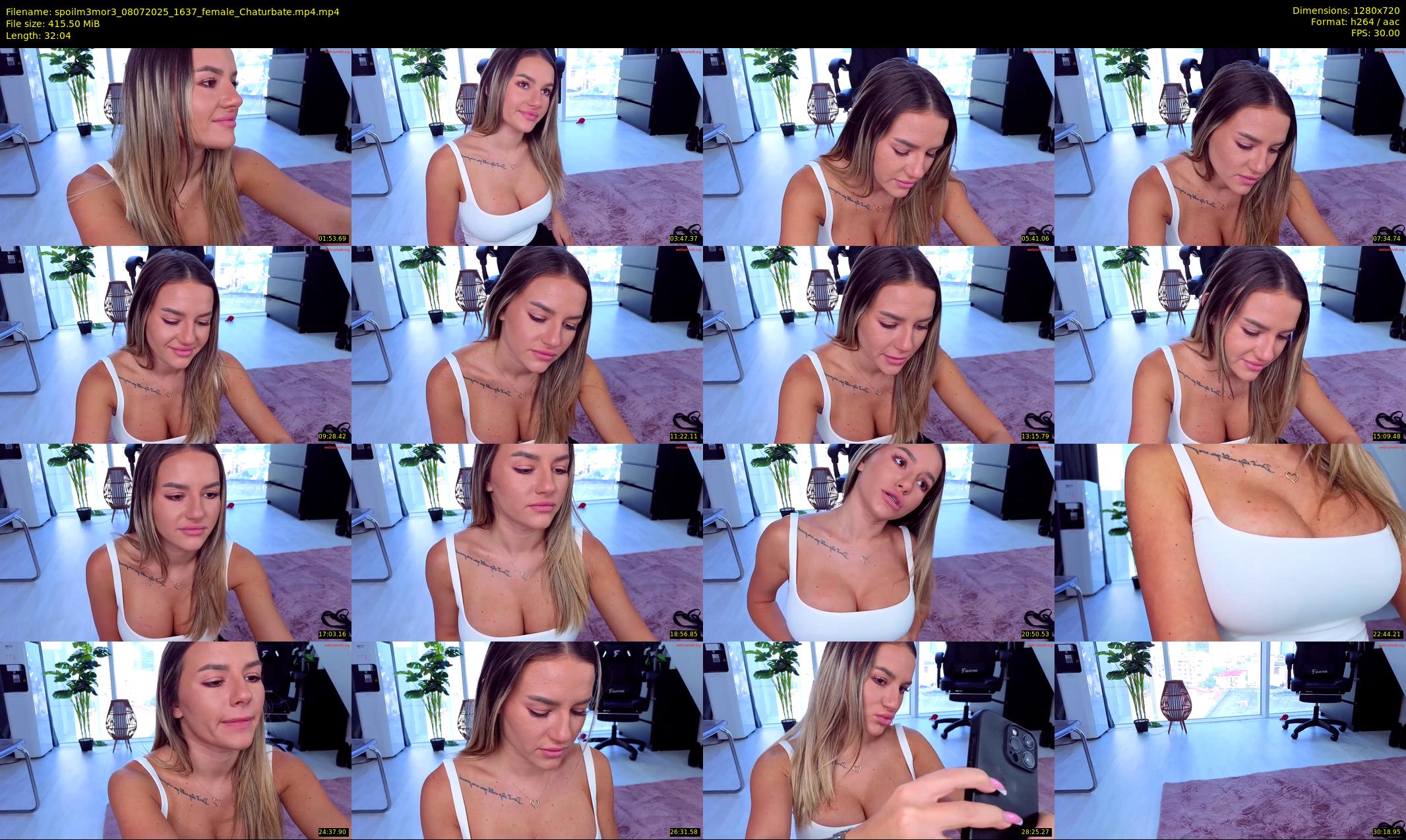 spoilm3mor3 — 33 minute Chaturbate female cam show recording, 720p, Jul 8, 2025