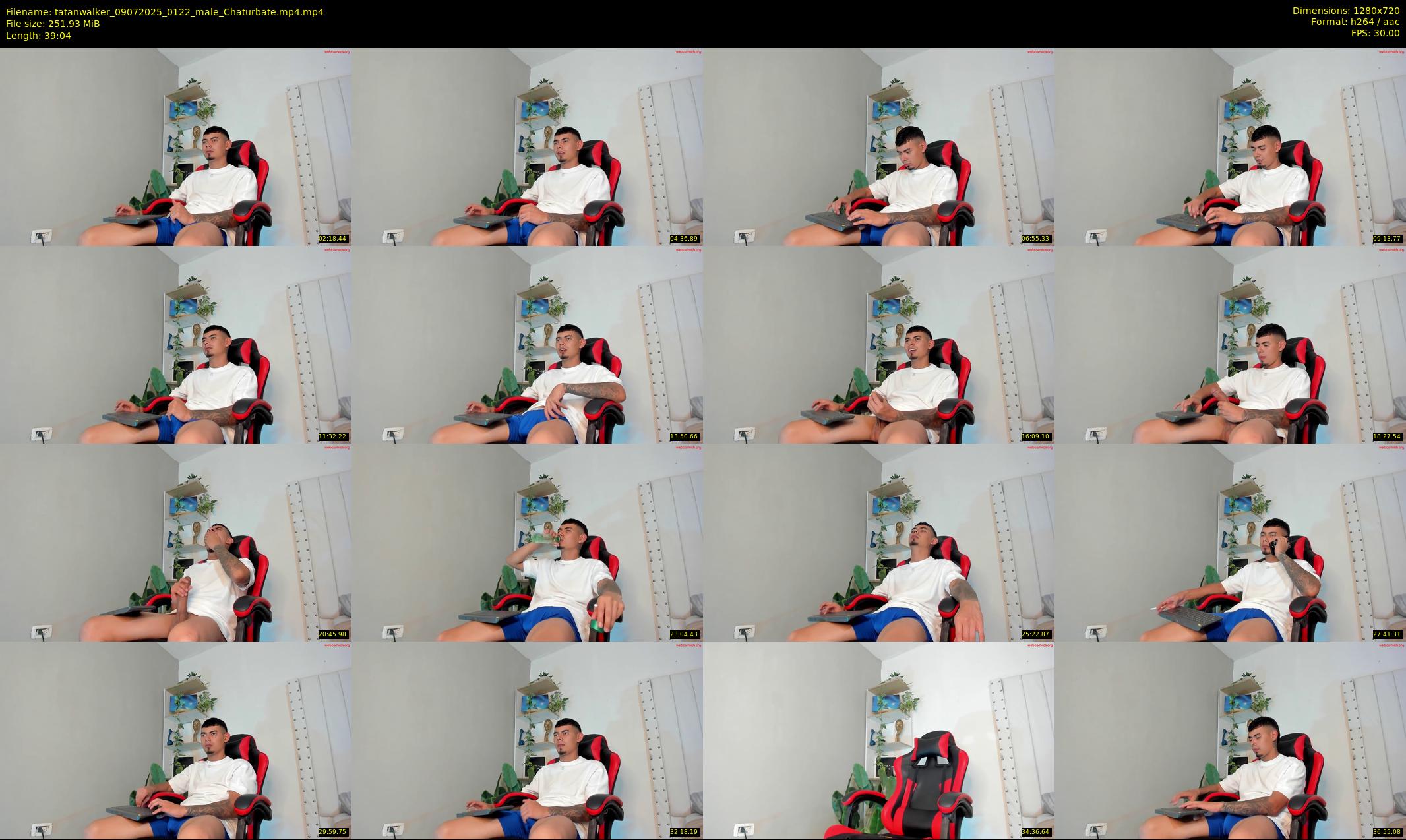 tatanwalker — 40 minute Chaturbate male cam show recording, 720p, Jul 9, 2025