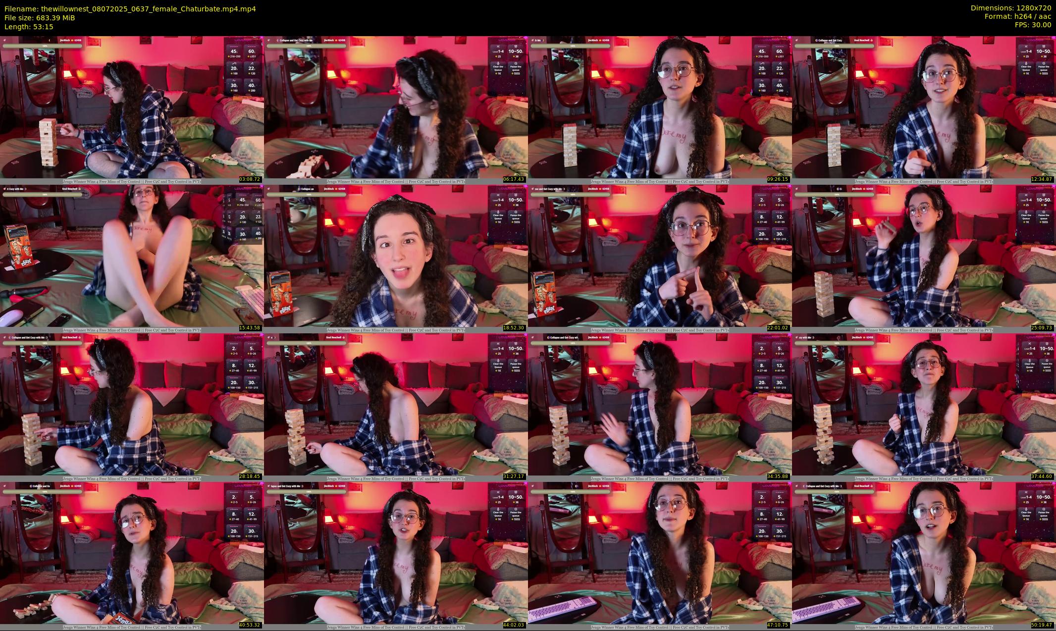 thewillownest — 54 minute Chaturbate female cam show recording, 720p, Jul 8, 2025
