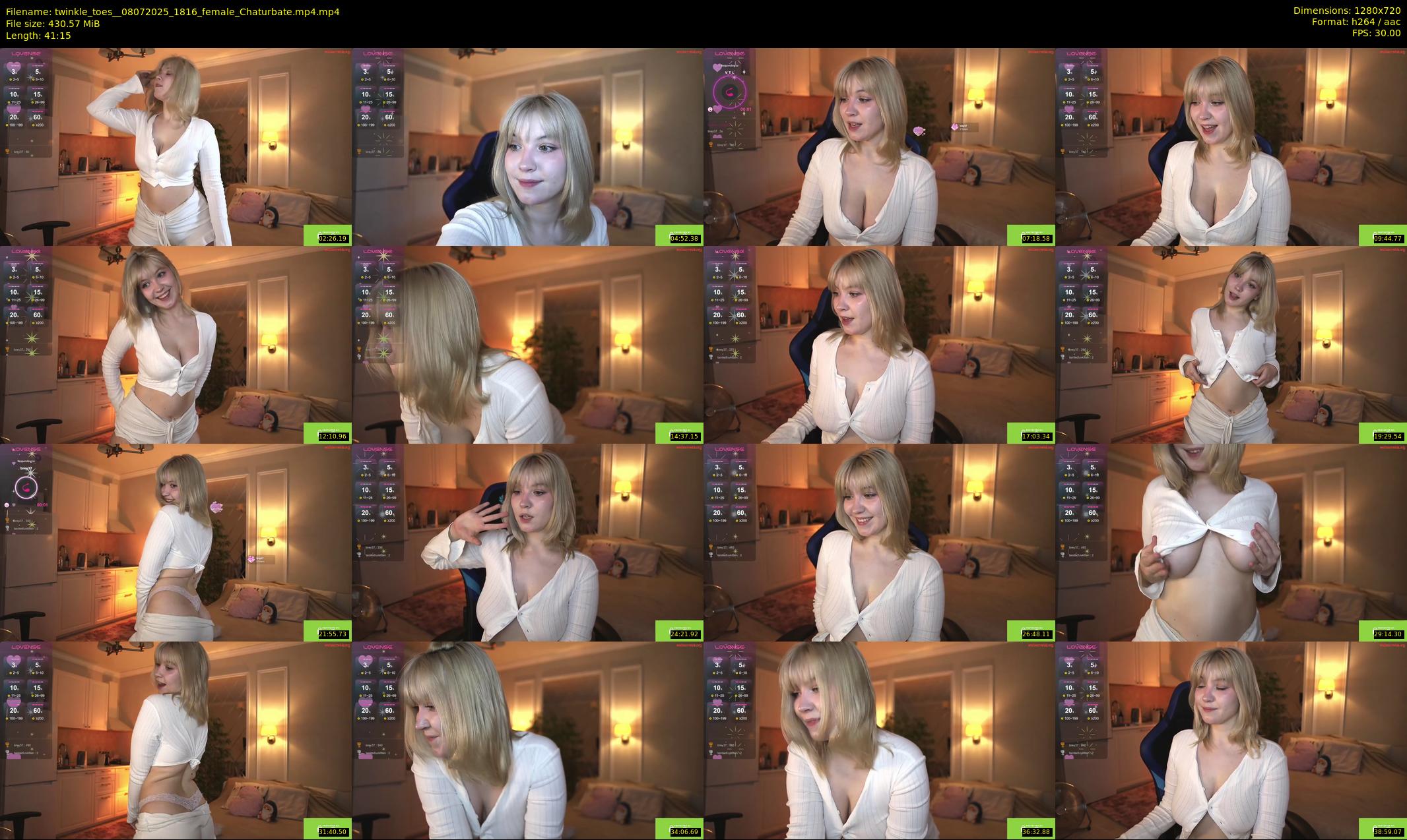 twinkle_toes_ — 42 minute Chaturbate female cam show recording, 720p, Jul 8, 2025