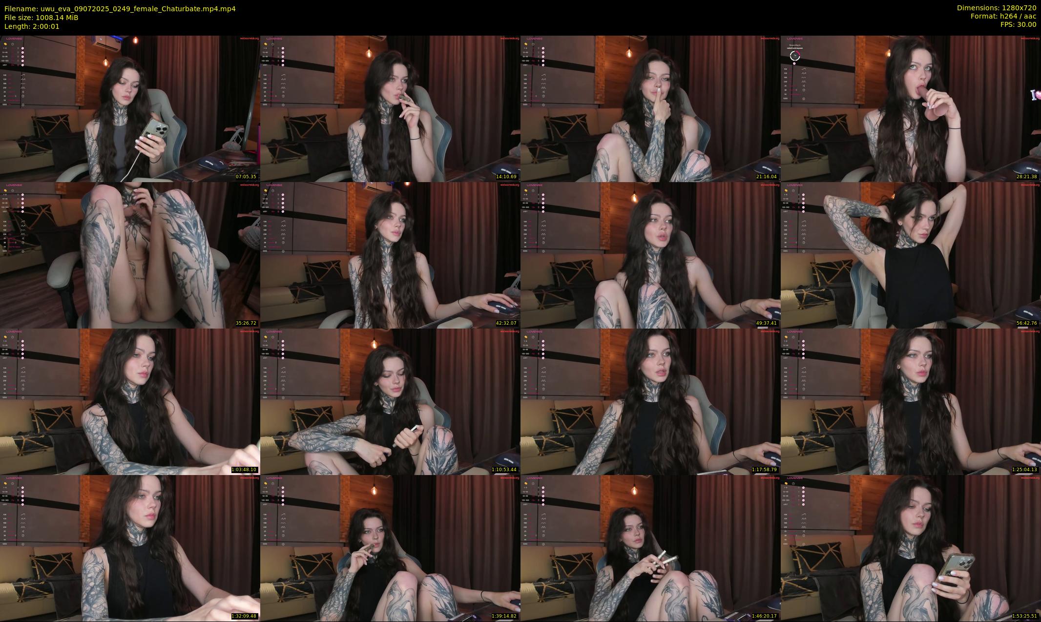 uwu_eva — 121 minute Chaturbate female cam show recording, 720p, Jul 9, 2025