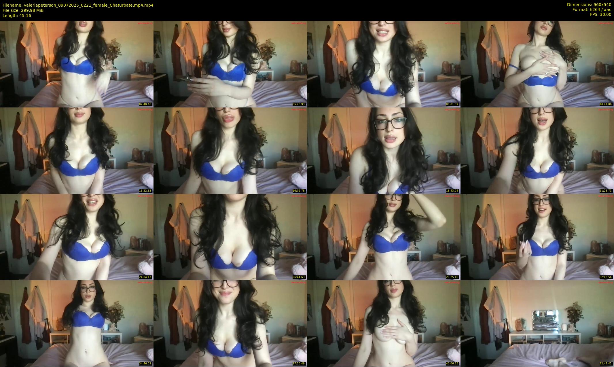 valeriapeterson — 46 minute Chaturbate female cam show recording, 480p, Jul 9, 2025