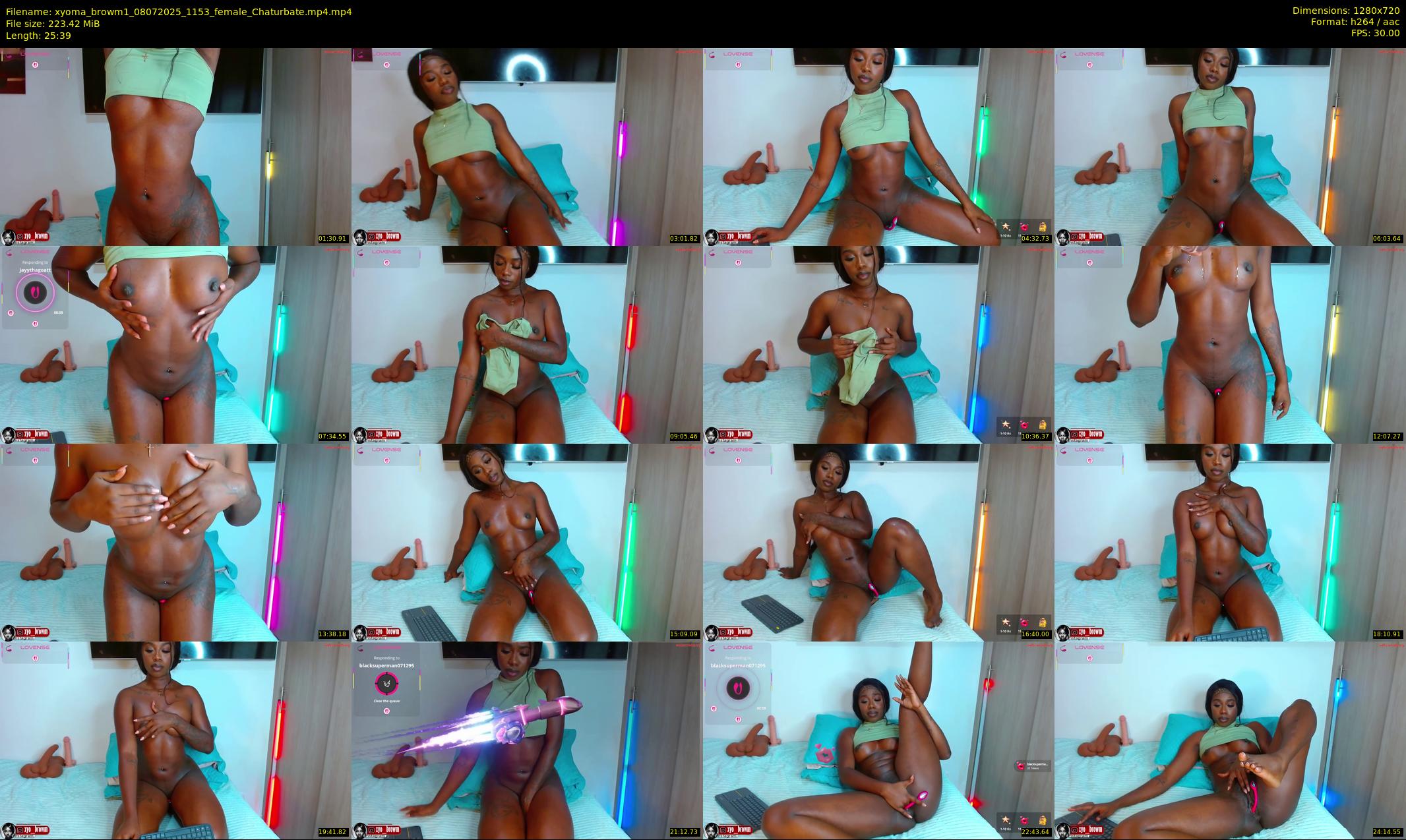 xyoma_browm1 — 26 minute Chaturbate female cam show recording, 720p, Jul 8, 2025