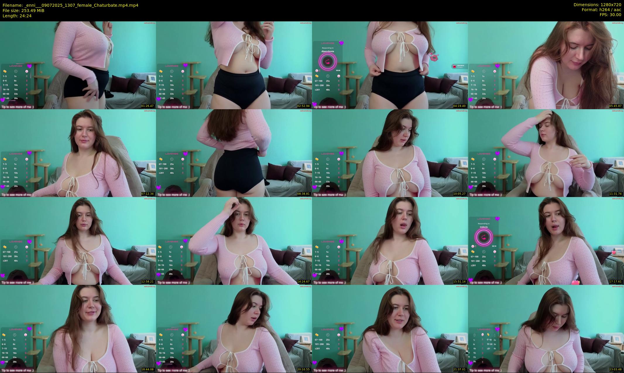 _enni__ — 25 minute Chaturbate female cam show recording, 720p, Jul 9, 2025