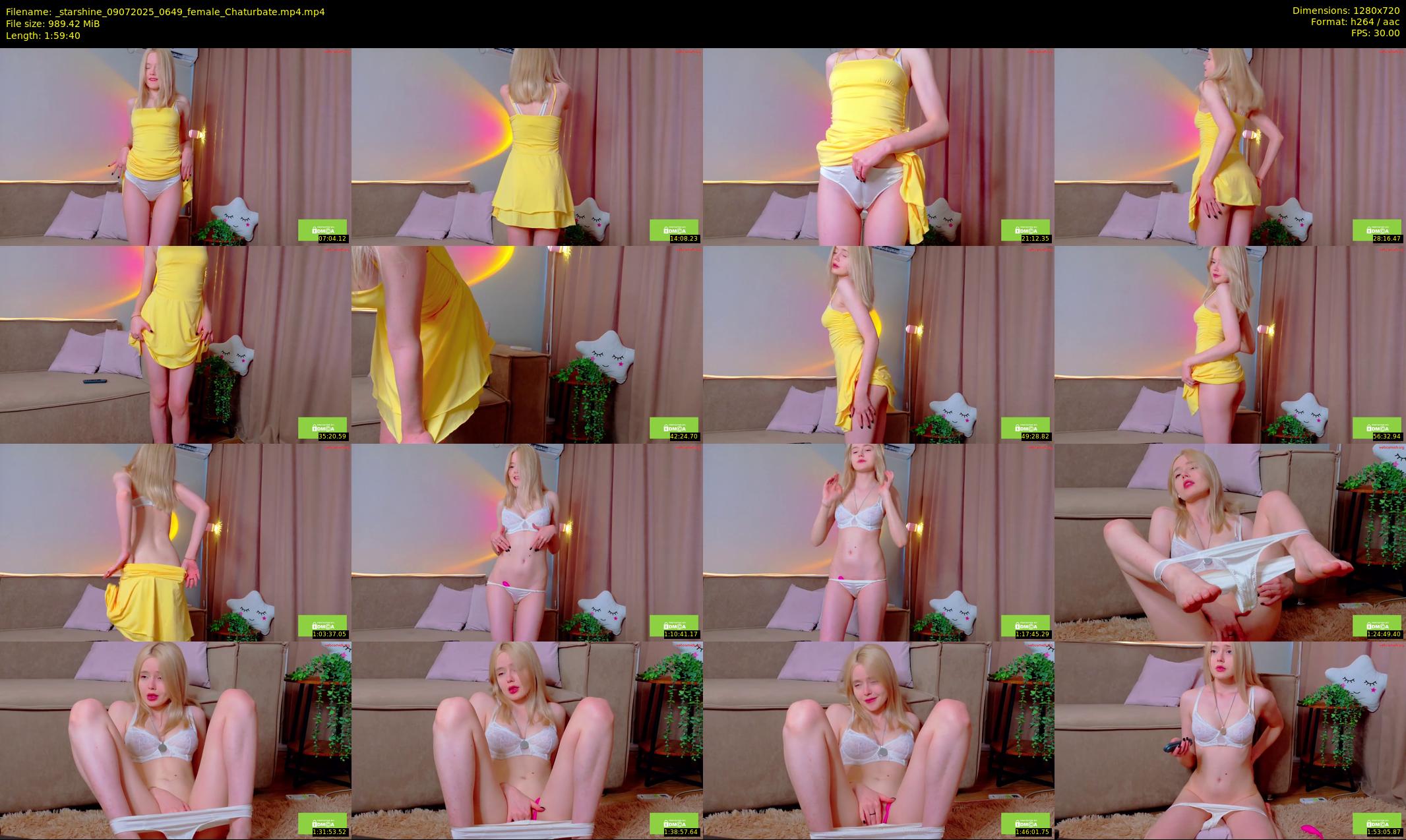 _starshine — 120 minute Chaturbate female cam show recording, 720p, Jul 9, 2025