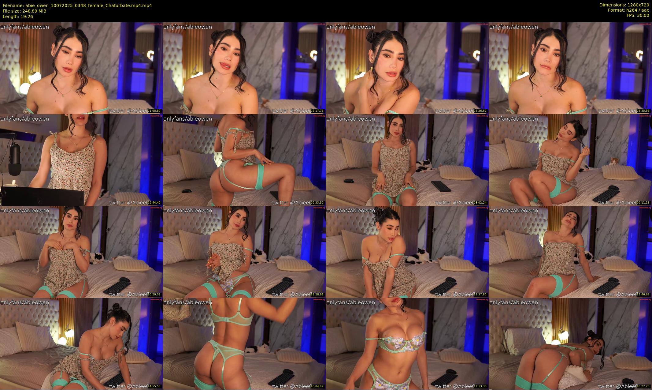 abie_owen — 20 minute Chaturbate female cam show recording, 720p, Jul 10, 2025