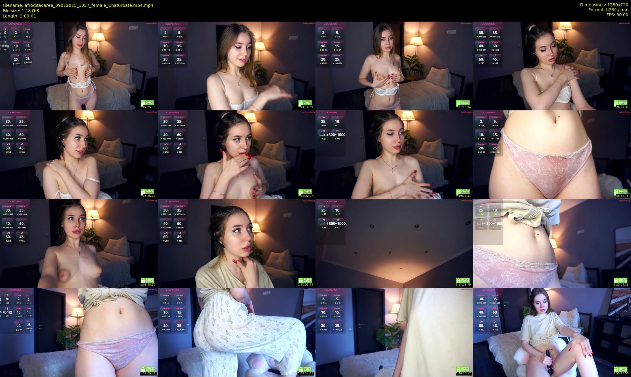 afroditacaree — 121 minute Chaturbate female cam show recording, 720p, Jul 9, 2025